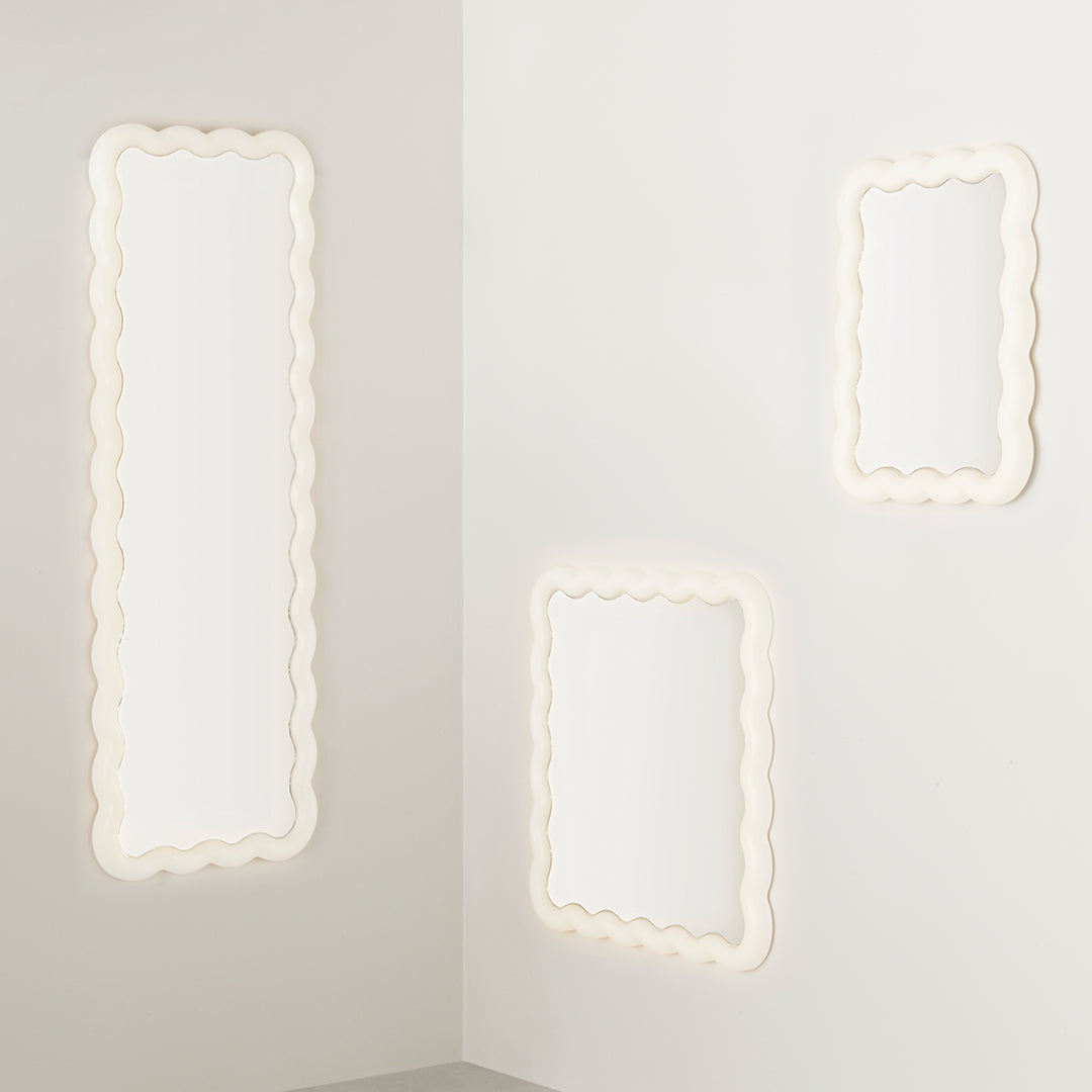 Simon Legal Illu Mirror by Normann Copenhagen - Modern Scandinavian Wall Mirror for Living Room, Bedroom & Entryway Decor