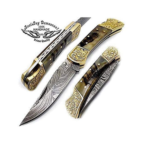 Handcrafted Ram Horn Scrimshaw Art - 7.6