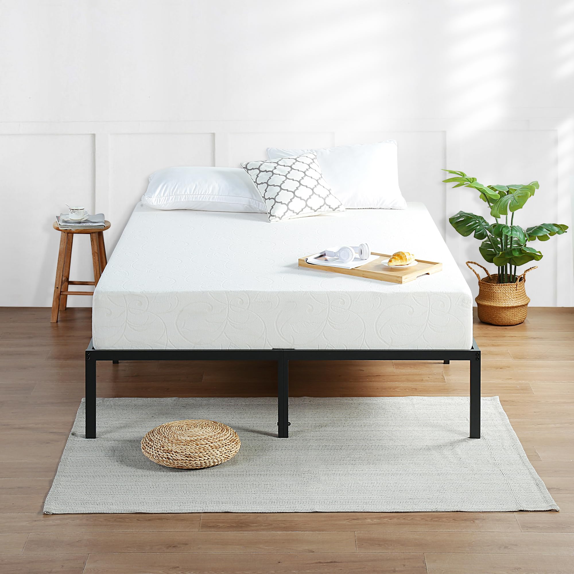 Olee Sleep 9 Inch Full Size Gel Memory Foam Mattress - CertiPUR-US Certified, Medium Firm, Pressure Relief & Cooling Comfort - Perfect for Back Pain Relief, Guest Rooms & Dorm Beds