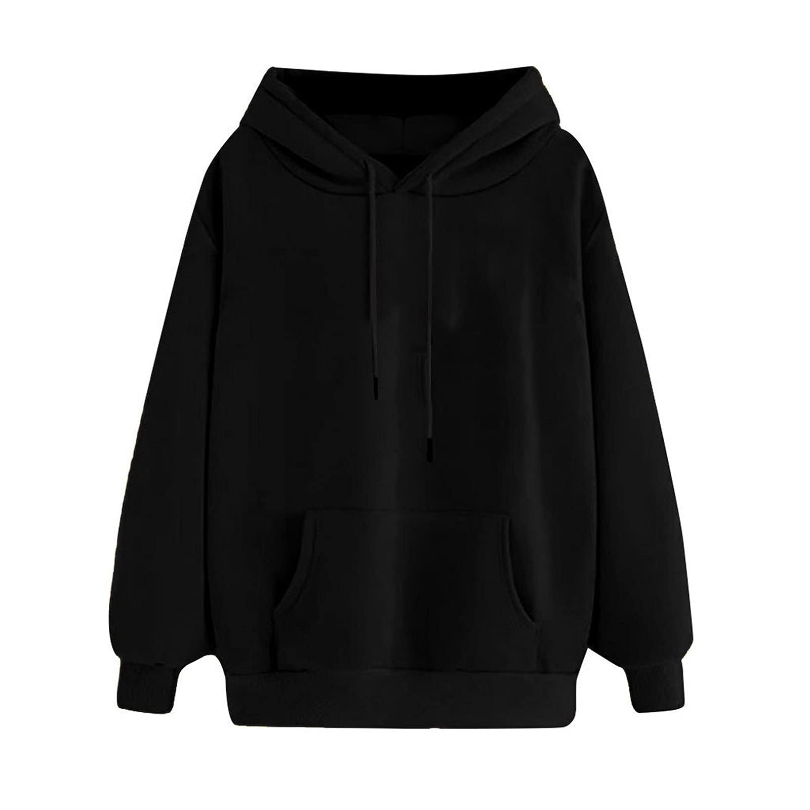 Women's Fleece Hooded Sweatshirt - Soft Long Sleeve Pullover Hoodie for Casual Wear | Perfect for Outdoor Activities, Lounging & Street Style Fashion
