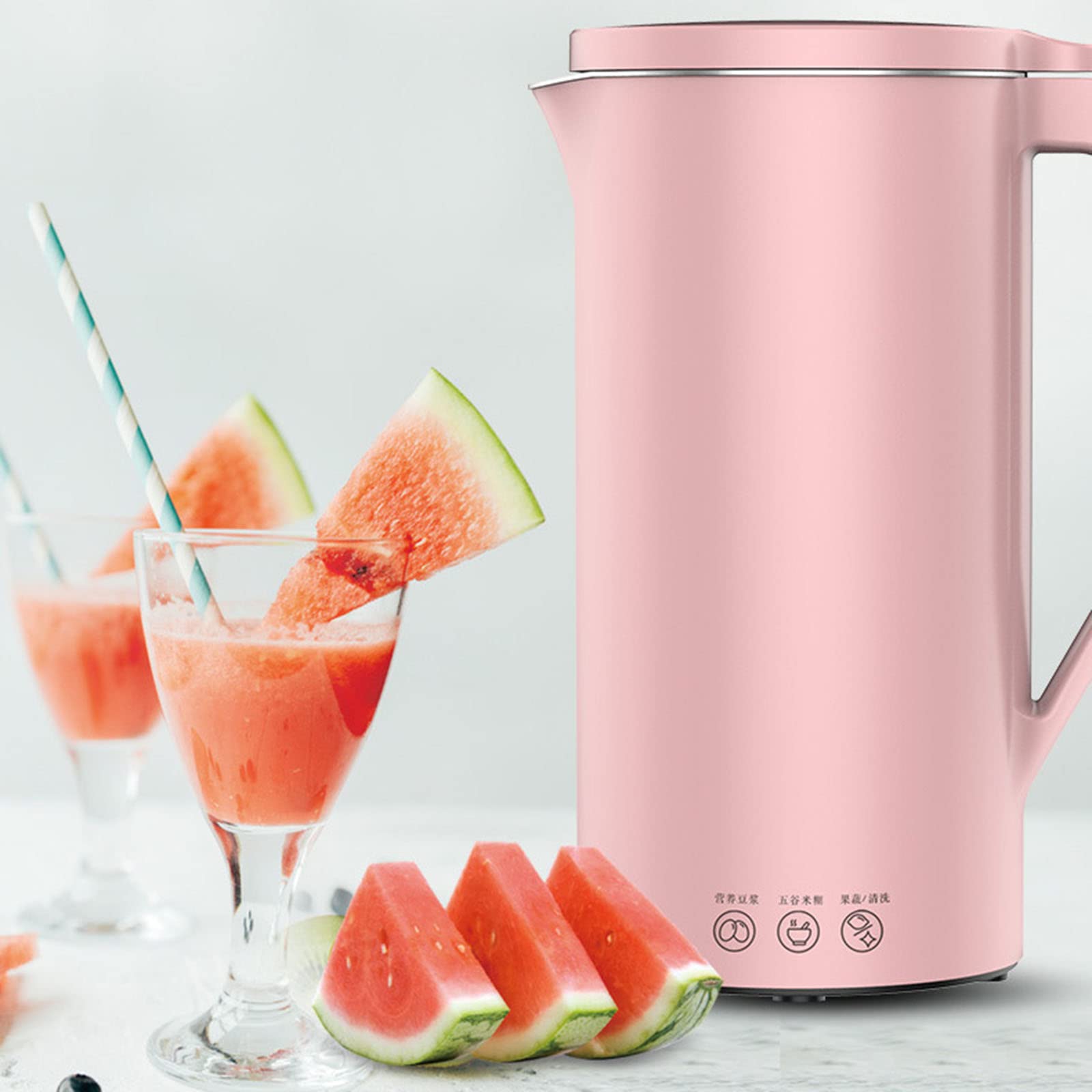 Mini Soybean Milk Maker 350ml - Automatic Personal Soymilk Machine with Stainless Steel Liner | Multifunctional for Grains, Rice Paste & Fruit Juice | Perfect for Breakfast, Healthy Snacks & Small Kitchens