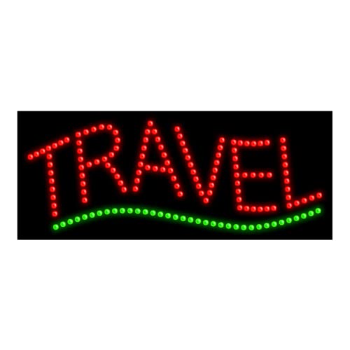 LED Dot Sign #20138 - Bright Travel Sign for Camping, Hiking & Outdoor Adventures - Perfect for Backpacking, Road Trips & Nighttime Safety