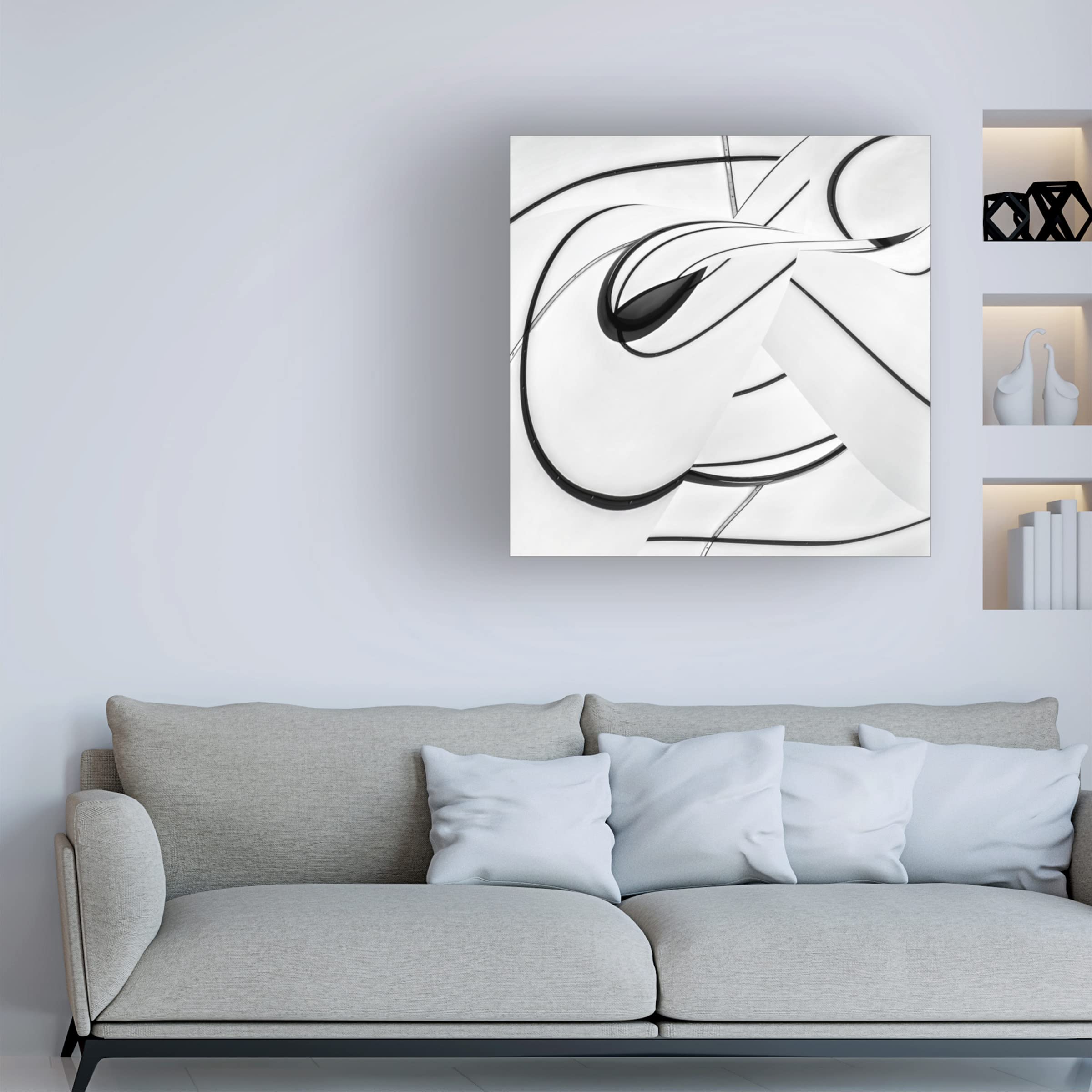 Trademark Fine Art 'Optimist' Canvas Wall Art by Gilbert Claes - Modern Home Decor for Living Room, Bedroom & Office
