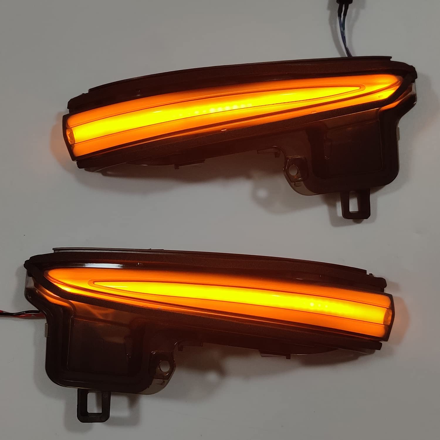 LED Side Mirrors for Toyota Tacoma 2016-2023, RAV4 2019-2025 & Highlander 2020-2025 - Sequential Dynamic Turn Signal Lights with Smoked Black Finish (Pair) | Car Accessories for Enhanced Safety & Style | Perfect for Night Driving & Custom Car Upgrades