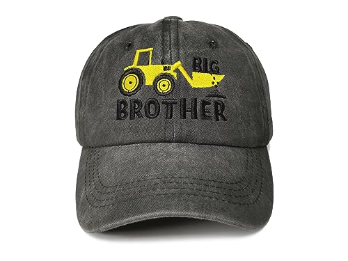 Big Brother & Yellow Excavator (Washed Black)