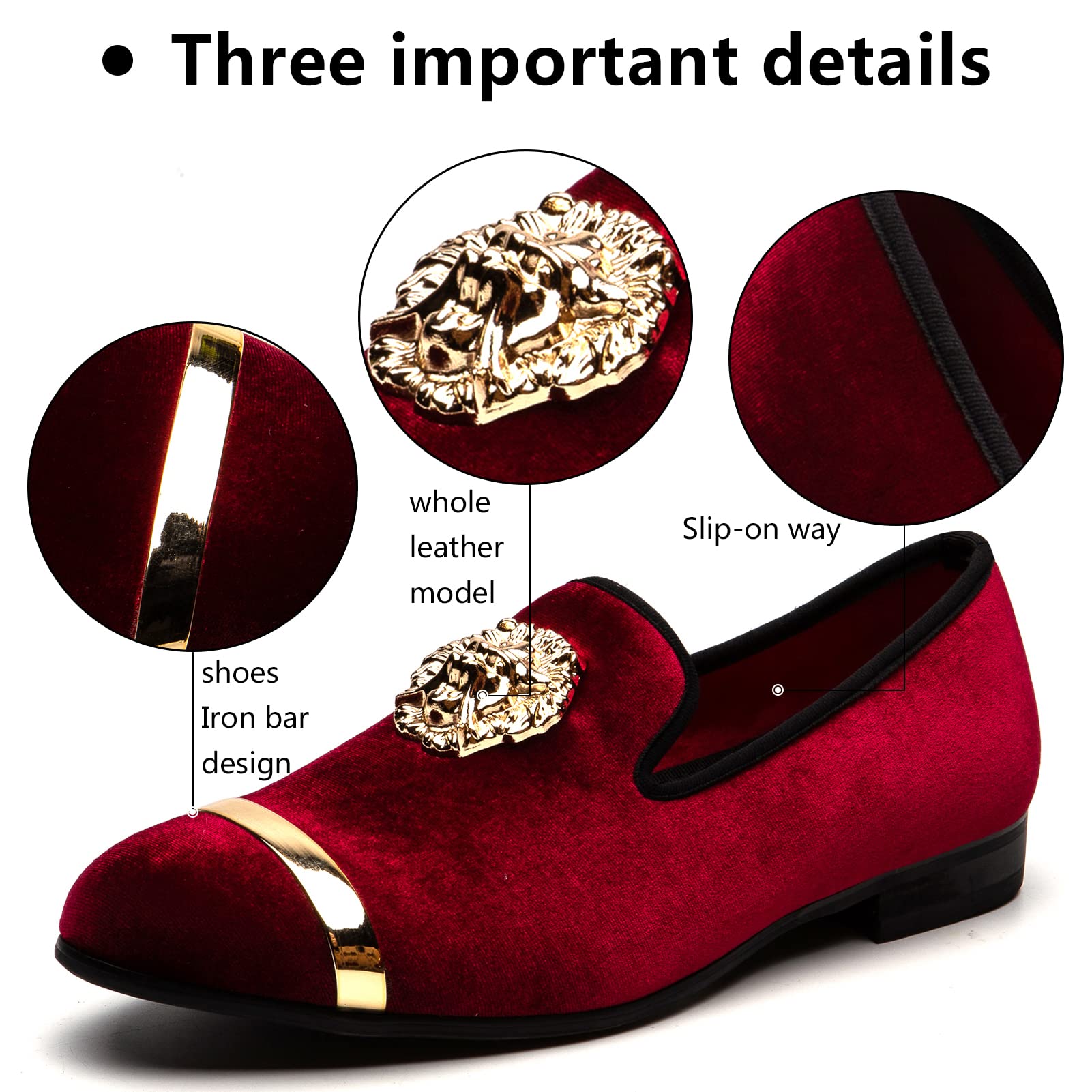 Meijiana Men's Classic Leather Loafers - Premium Luxury Dress Shoes for Wedding, Business & Formal Occasions | Comfortable Slip-On Shoes for Office, Parties & Special Events