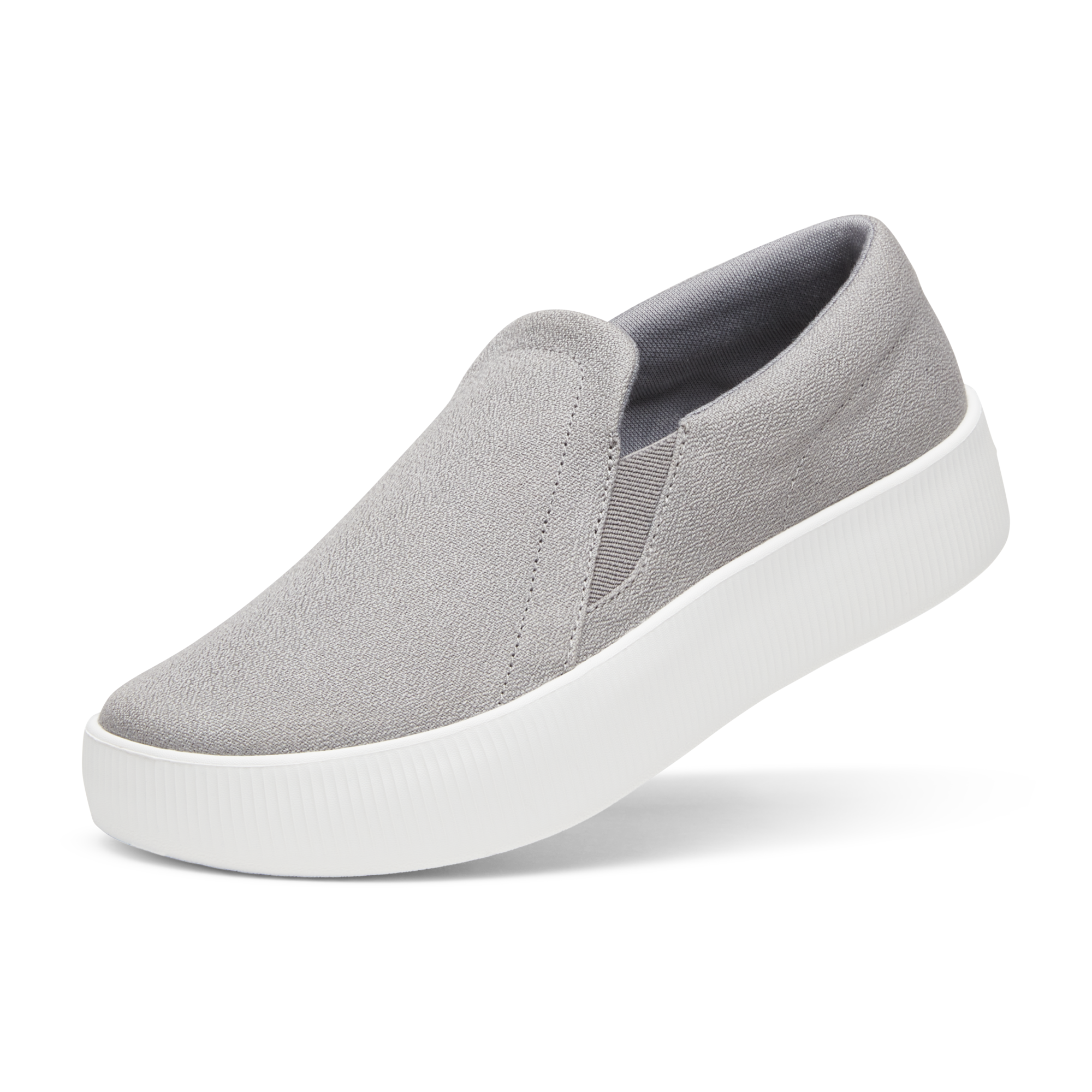 Women's Lounger Lift Comfortable Slip-On Shoes - Medium Grey with Blizzard Sole | Perfect for Home, Office & Casual Outings