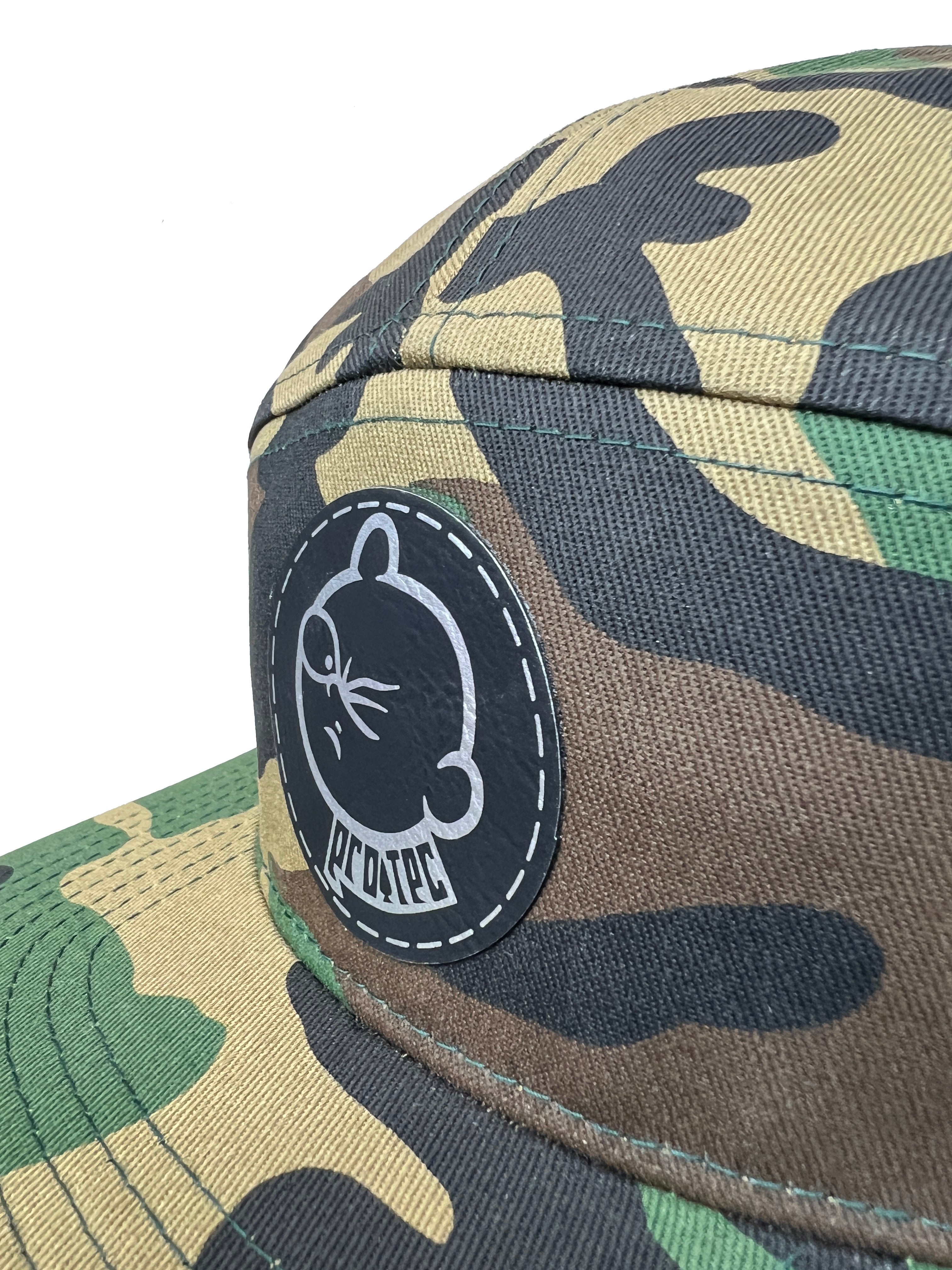 Pro Tec Lump Head Flat Cap - Camouflage Design for Outdoor Activities, Hunting, and Casual Wear