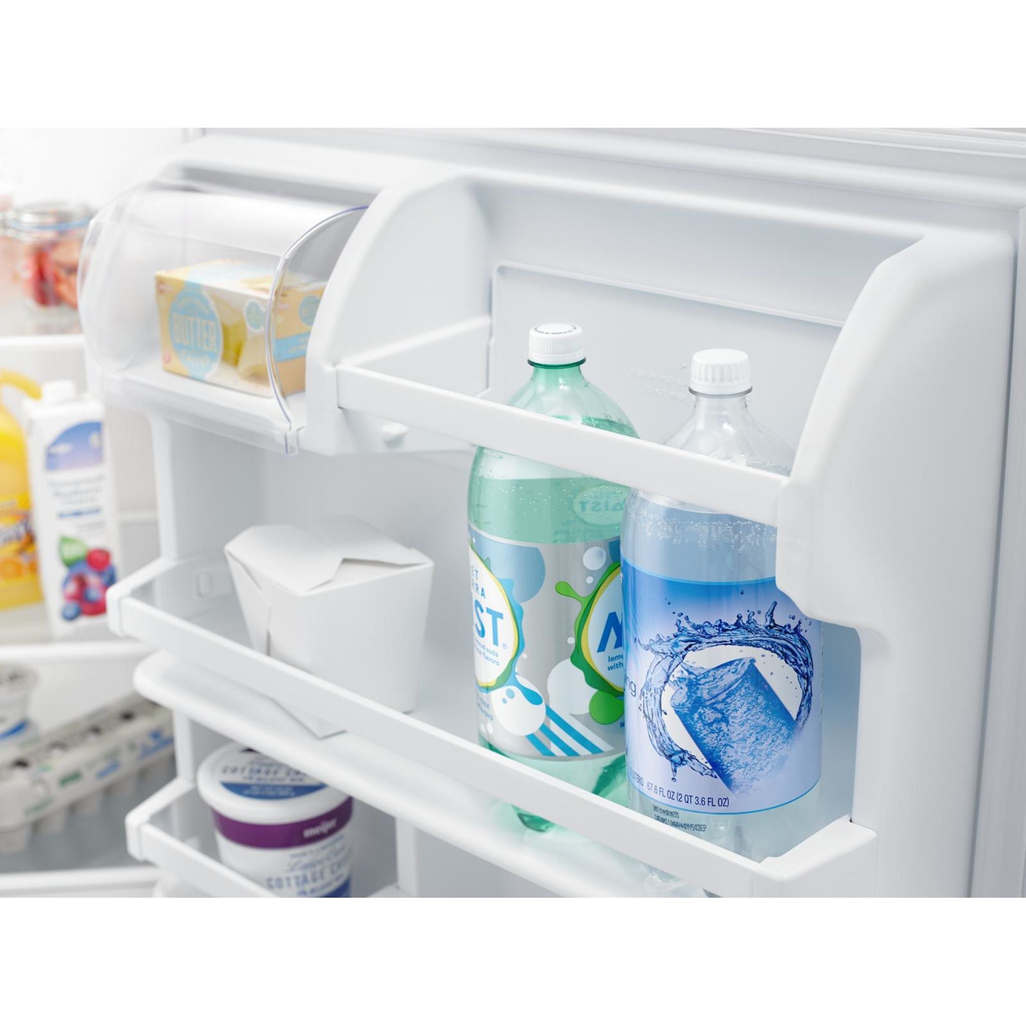 Amana ABB1924BRW Bottom Mount Refrigerator - 18.2 Cu. Ft. White Energy Star Rated for Kitchen & Home Use