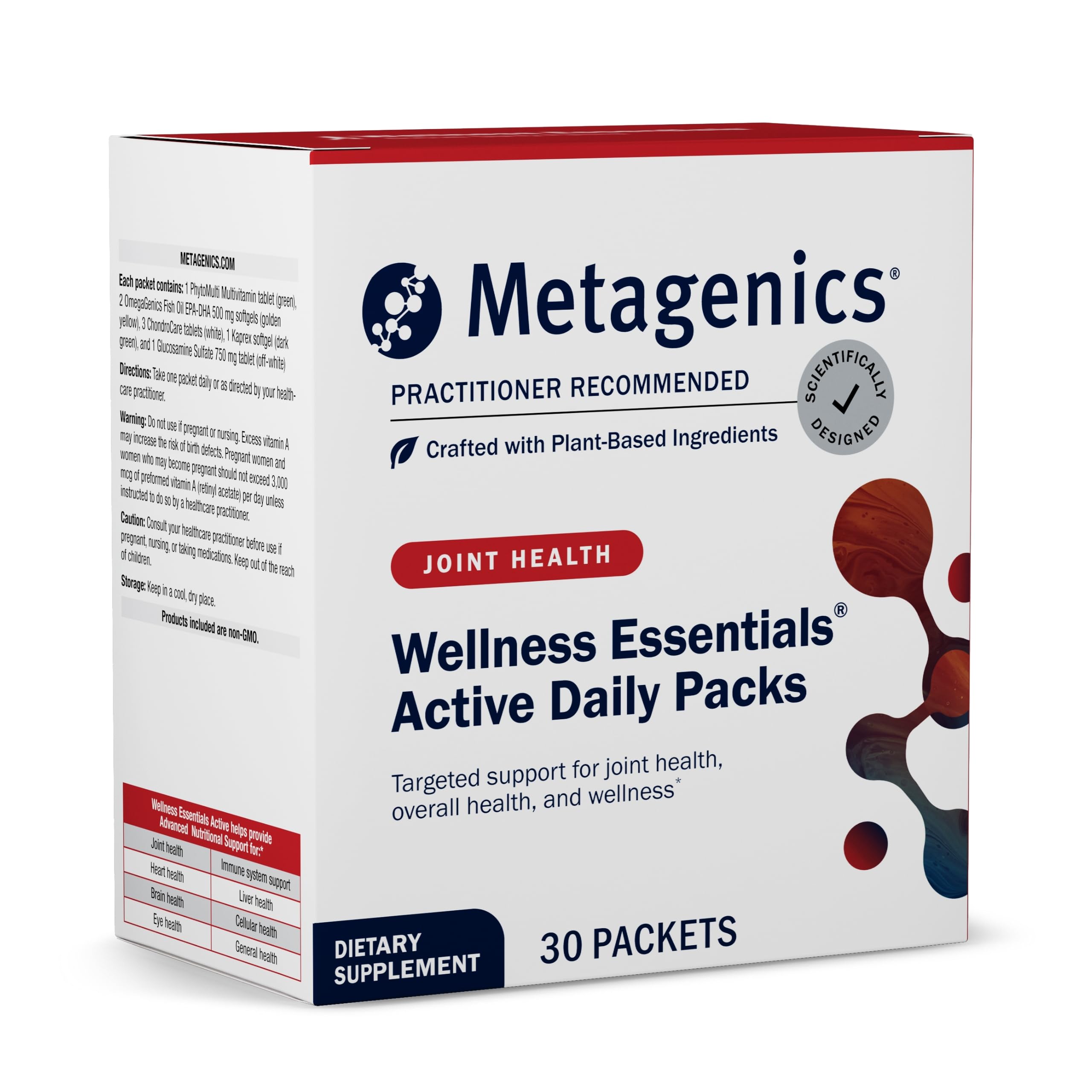 Metagenics Wellness Essentials Active Multivitamin Supplement - 30 Count for Daily Energy & Immune Support | Ideal for Busy Professionals & Active Lifestyles