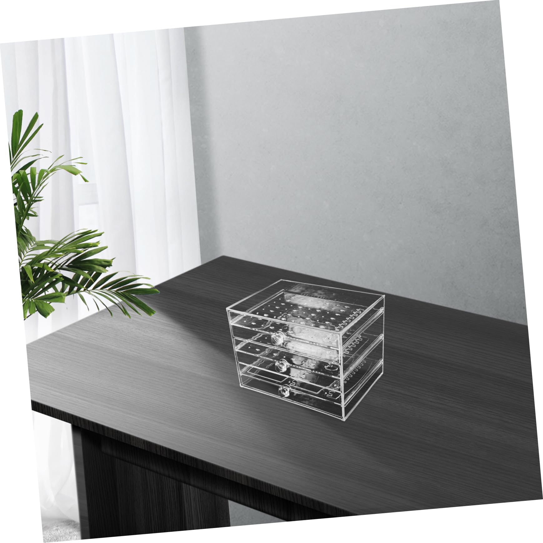 Cabilock Clear Jewelry Organizer Box - Necklace Holder & Earring Storage Tray for Drawer, Store Display - Perfect for Travel, Home, and Retail Jewelry Organization