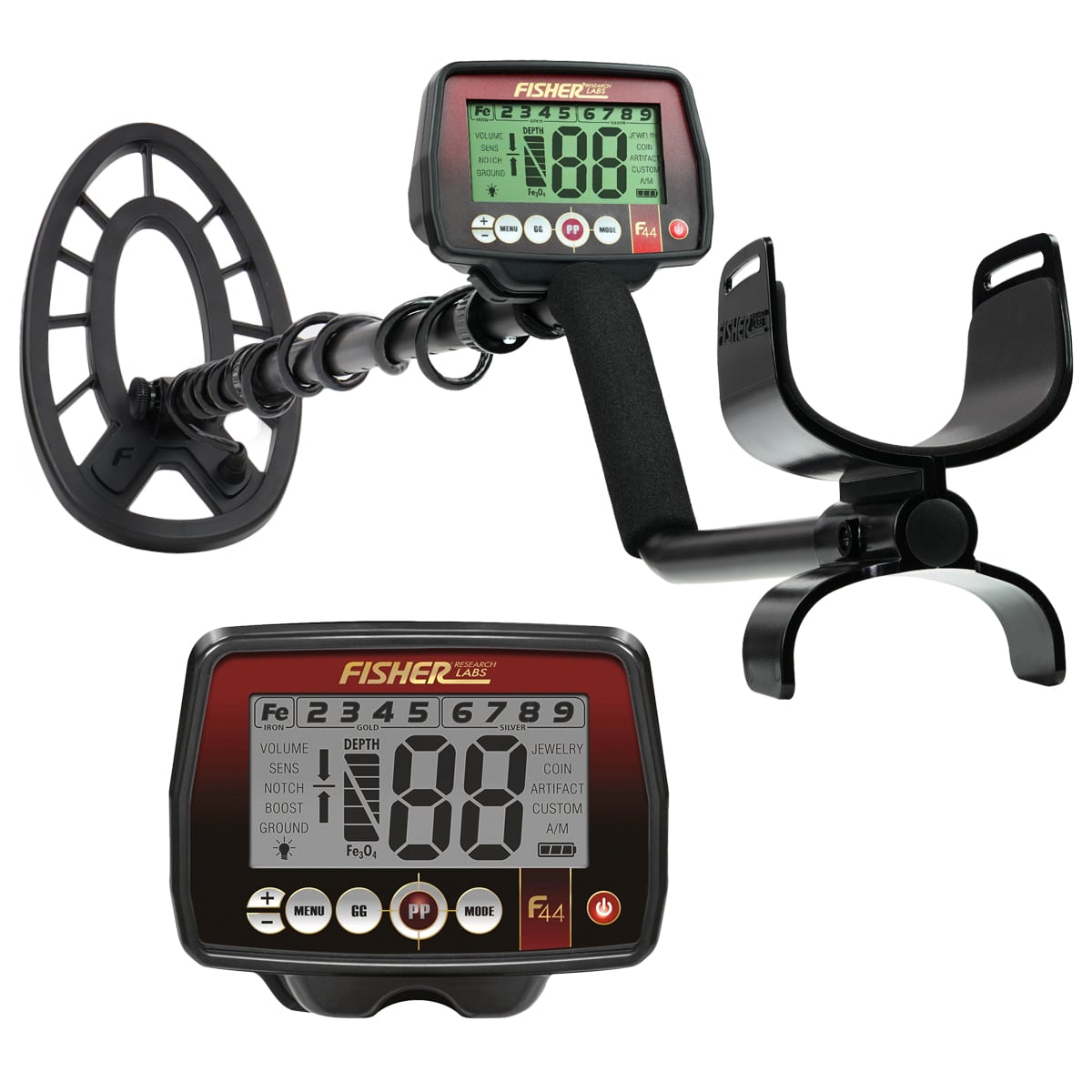 Fisher F44 Metal Detector with 11