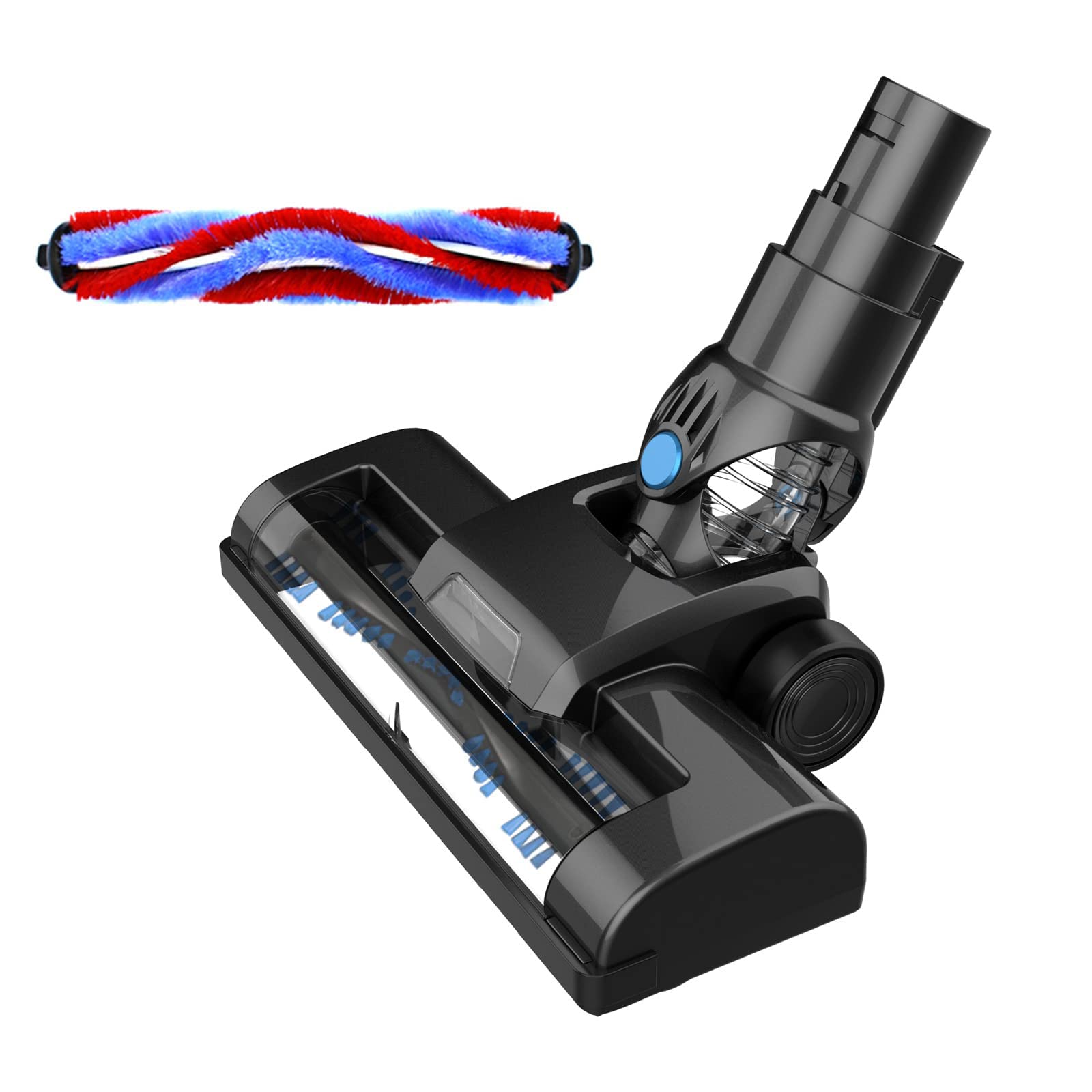 INSE N6S Cordless Vacuum Brush Head with Stiff Roller Brush - Replacement Accessory for Pet Hair & Deep Carpet Cleaning - Perfect for Hard Floors, Carpets, and Upholstery