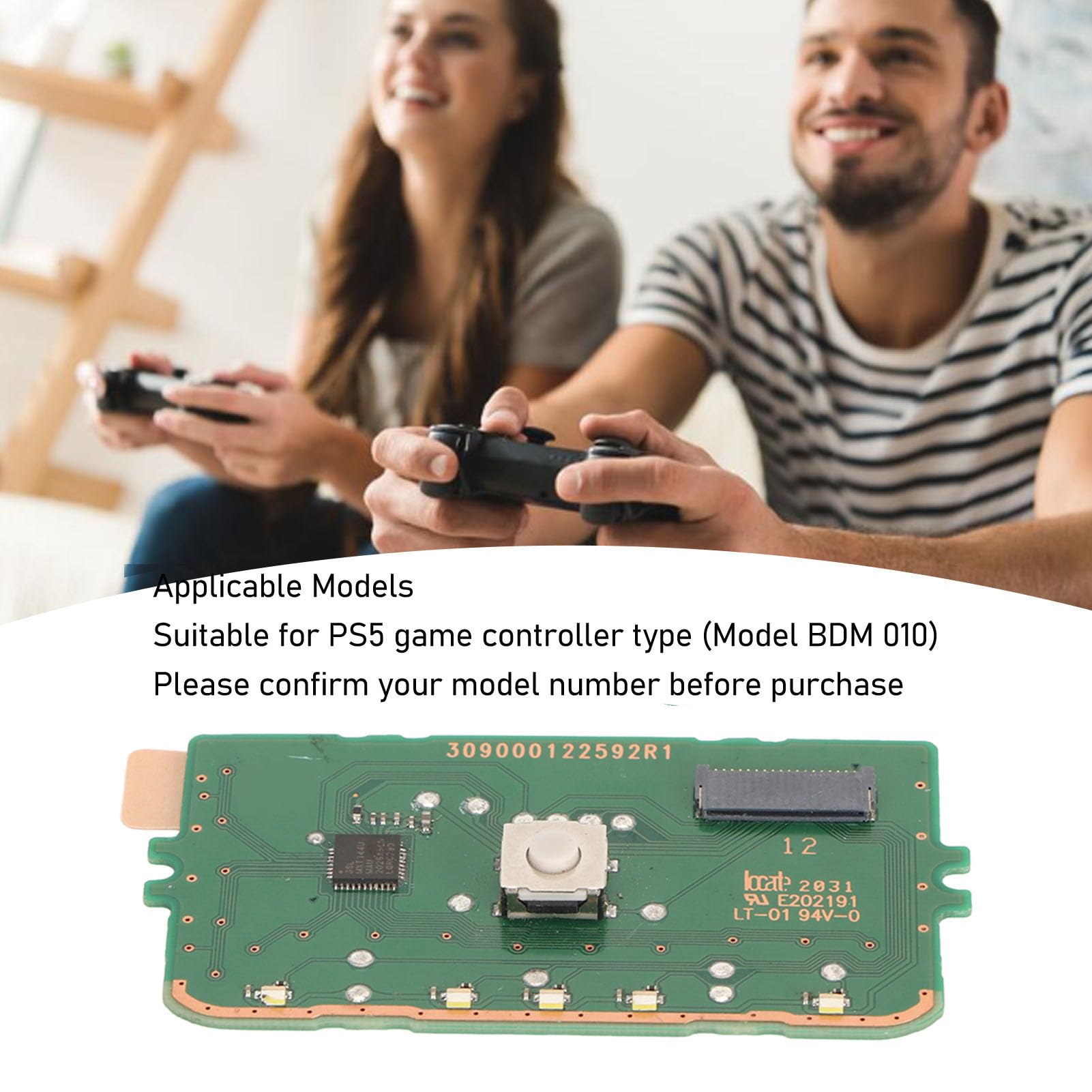 PS5 Controller Touchpad Circuit Board - BDM 010 Replacement Motherboard for PS5 Game Console (Small Size) | Perfect for DIY Repairs & Controller Modifications
