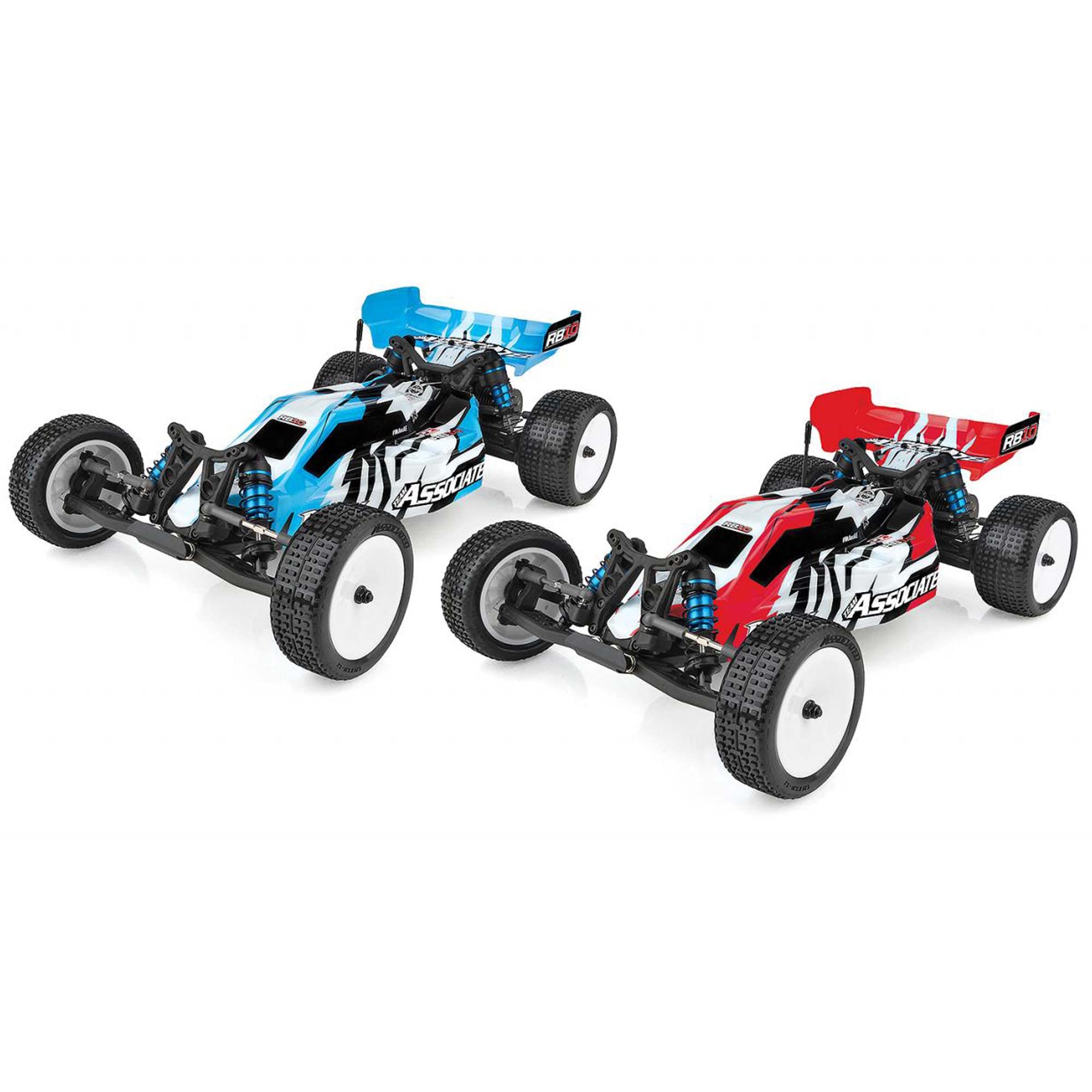 Team Associated 1/10 RB10 2WD RTR Buggy RC Car - Blue (ASC90031) | Ready-to-Run Remote Control Vehicle for Off-Road Racing & Backyard Bashing | Battery & Charger Not Included