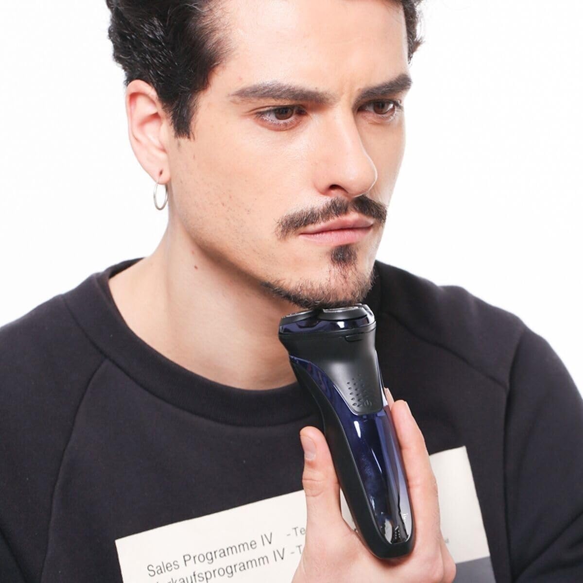 Professional Electric Razor for Men - Waterproof Rotary 3D Floating Shaver with Rechargeable Battery | Precision Beard Trimmer & Shaving Kit | Perfect for Travel, Gym & Daily Grooming Routine