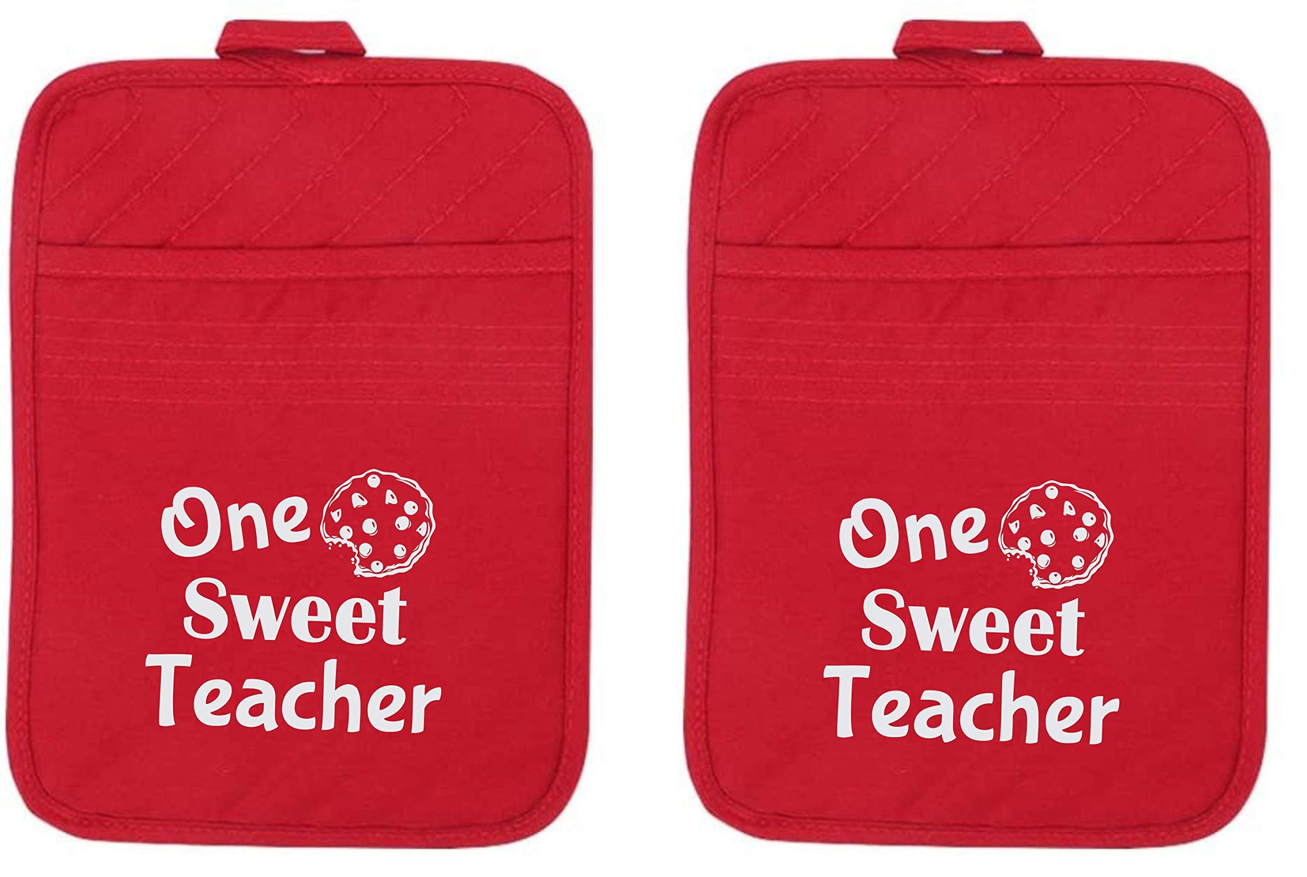 Best Teacher Gift Set for Women - 2-Piece Oven Mitt and Potholder with 'One Smart Cookie' Design - Perfect Thank You Present for Teacher Appreciation Week, End of Year, Christmas - Ideal for Baking, Cooking, and Classroom Activities