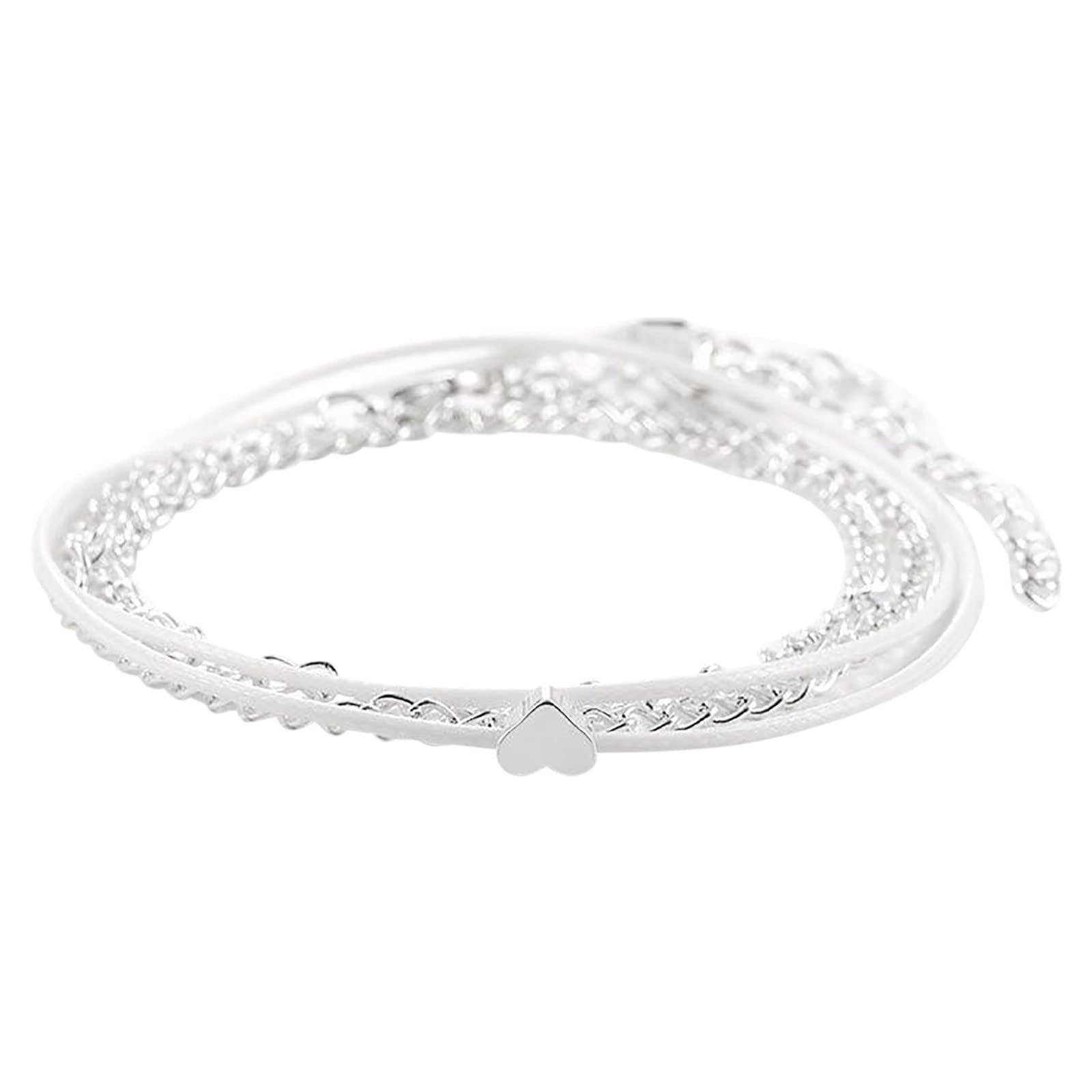 Beach Love Adjustable Multilayer Anklet Bracelet for Girls - Stylish Knot Jewelry for Summer Vacation, Beach Parties, and Casual Outings