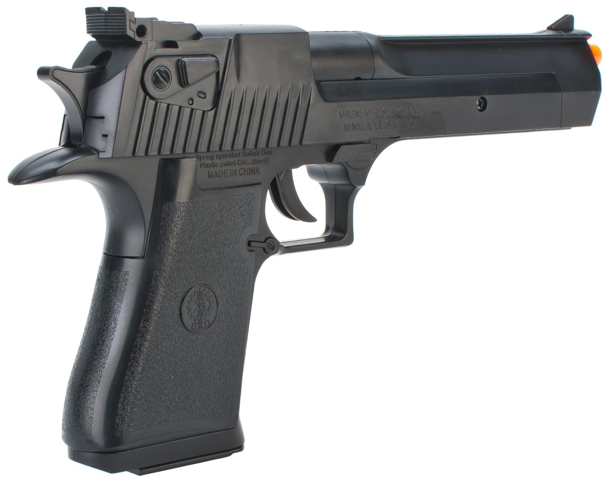 **DE Licensed Magnum 44 Airsoft Pistol (Black) - CO2 Powered Gas Blowback Replica for Realistic Training & Target Practice | Perfect for Outdoor/Indoor Airsoft Games, Tactical Drills & Military Simulation | Great Gift for Airsoft Enthusiasts & Survival Training | Ideal for Competitive Play, Team Events & Backyard Shooting Practice**