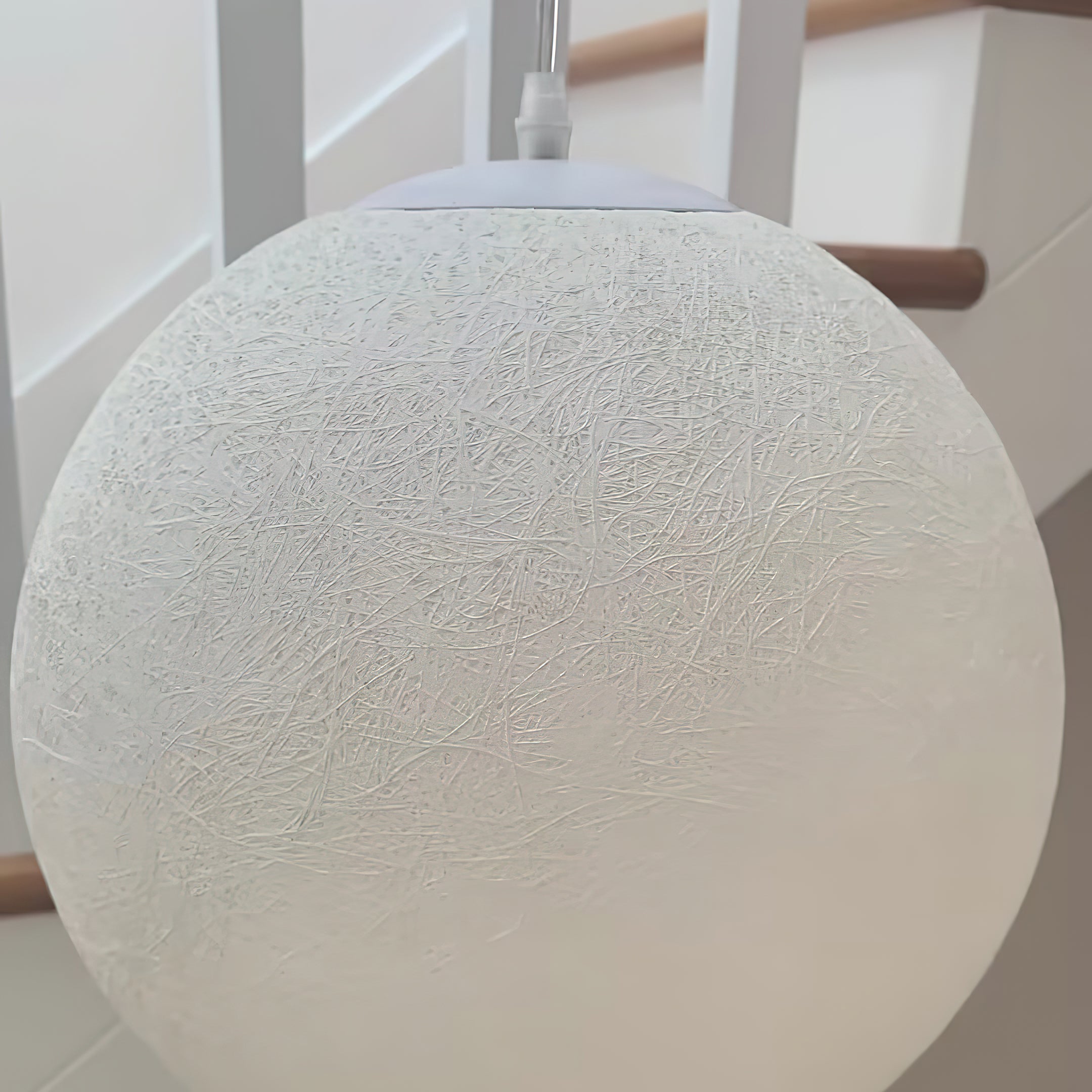 Moon Pendant Lamp - Modern LED Hanging Light Fixture for Bedroom, Living Room, Dining Room & Kitchen | Dimmable Ceiling Light with Remote Control | Perfect for Home Decor and Ambient Lighting