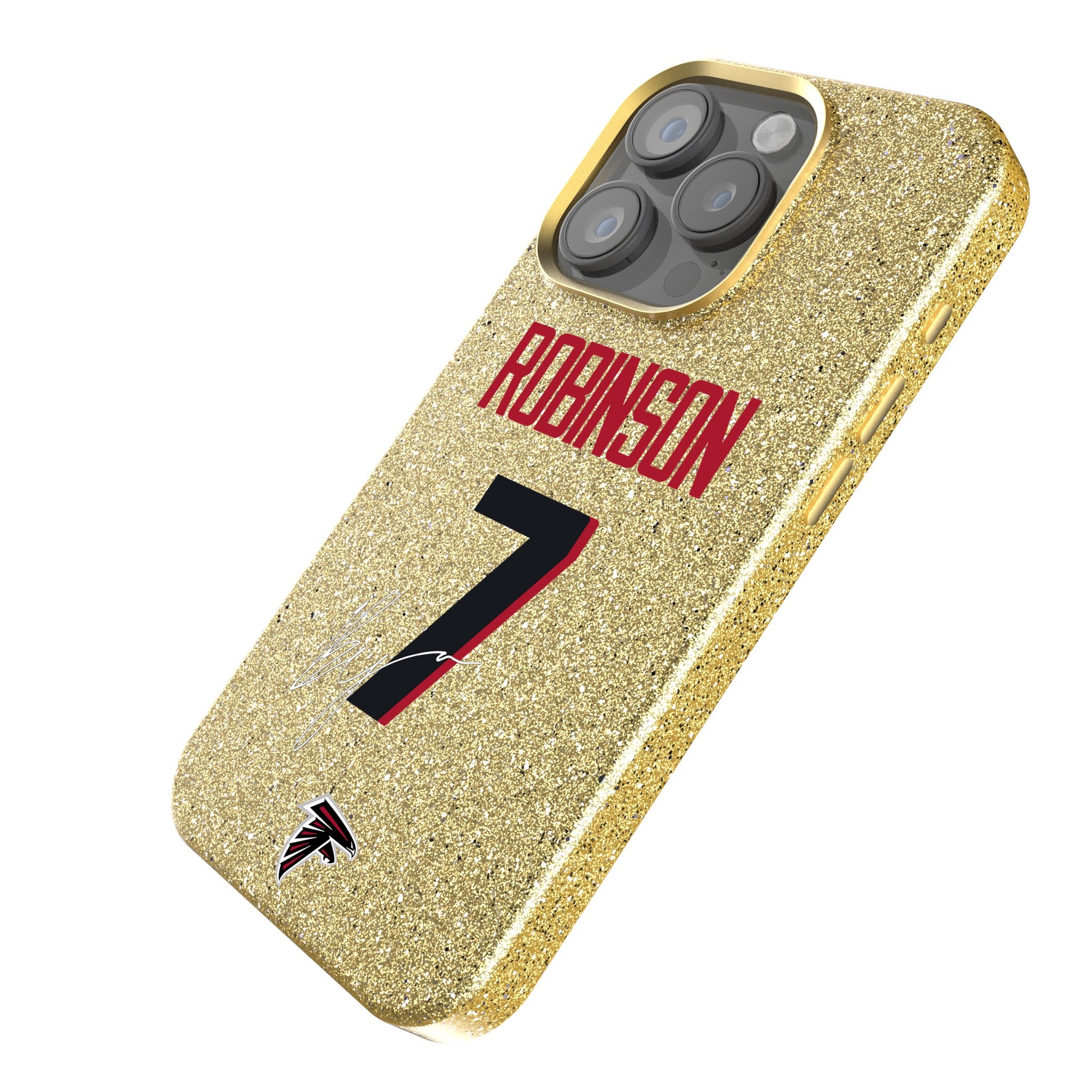 Bijan Robinson Atlanta Falcons NFL Football Team Bling Rhinestone Phone Case - Perfect for Falcons Fans & Game Day Accessories