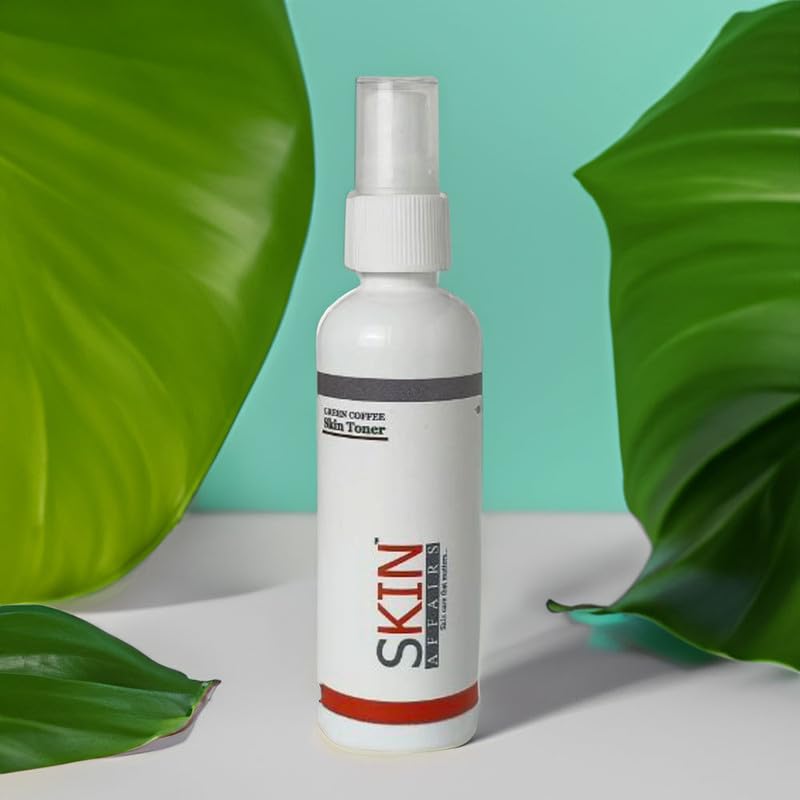 Skin Affairs Green Coffee Skin Toner - Brightening & Nourishing Facial Toner for Glowing Skin | Deep Pore Cleansing, Hydration & Skin Radiance | 100ml | Perfect for Daily Skincare Routine & Post-Workout Refreshment