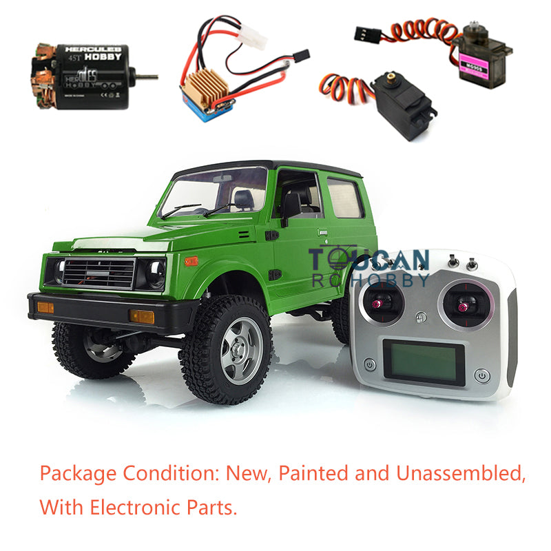 1/6 Scale RC Capo Racing Crawler SIXER1 - Metal Chassis, Unassembled Plastic Cabin Car Shell with Motor, Servo, ESC & Radio System - Perfect for Off-Road Rock Crawling & RC Car Enthusiasts