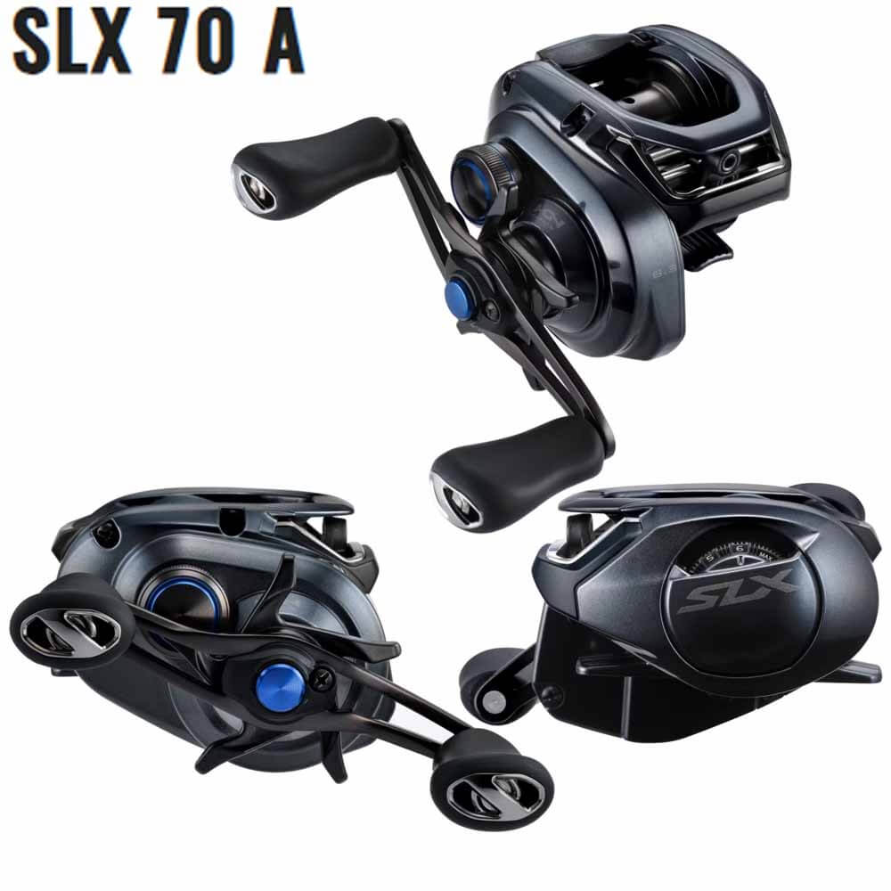 Shimano SLX 70 A Baitcasting Reel - High Performance Fishing Reel for Bass, Walleye & Saltwater - Smooth Drag System, Durable Construction - Perfect for Freshwater & Saltwater Fishing