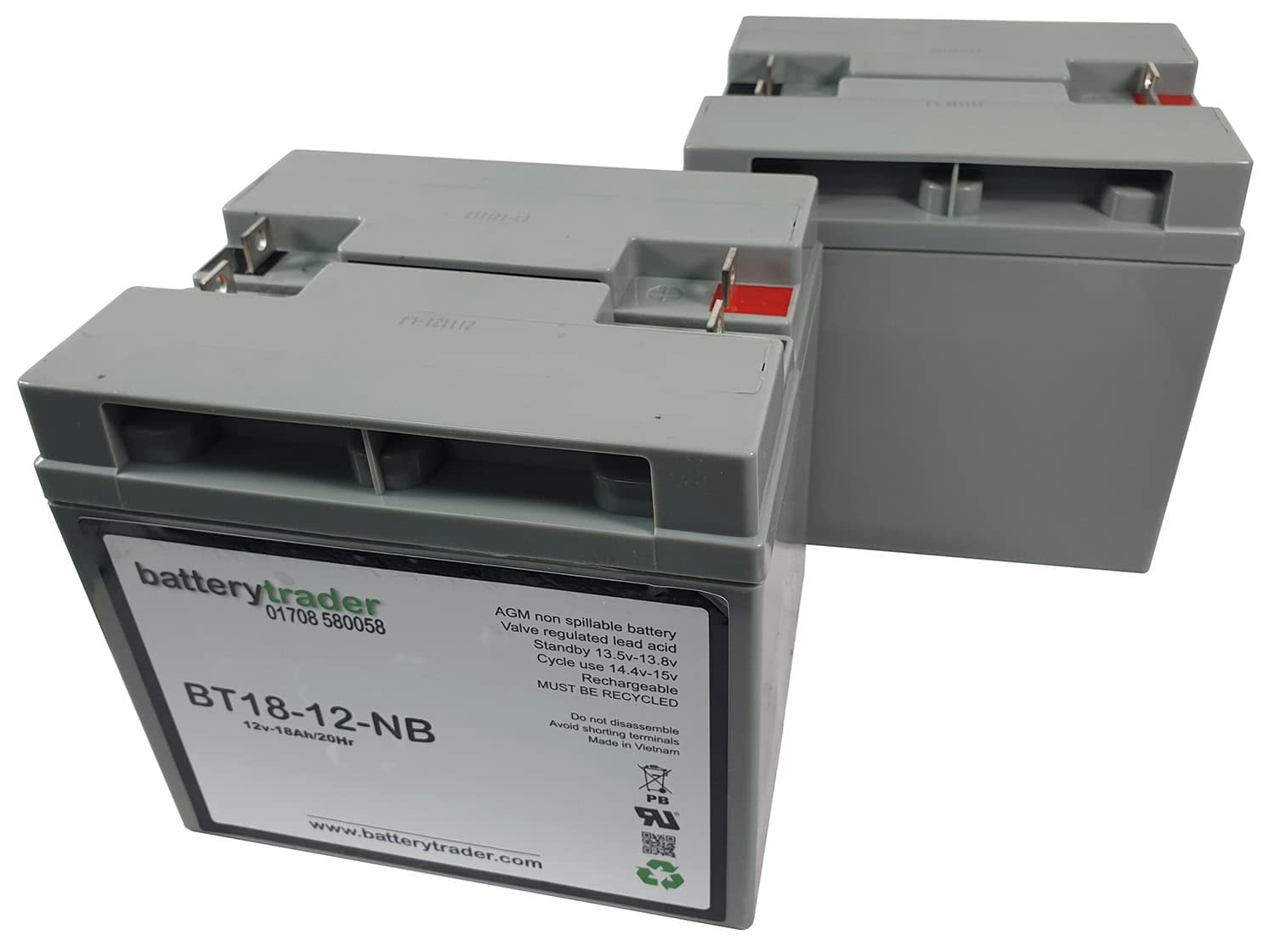 BatteryTrader® Replacement Battery Pack for APC Smart-UPS SU2200RMNET - Compatible UPS Backup Battery for Computers, Servers & Network Equipment - Reliable Power Supply for Office, Data Center & Home Use