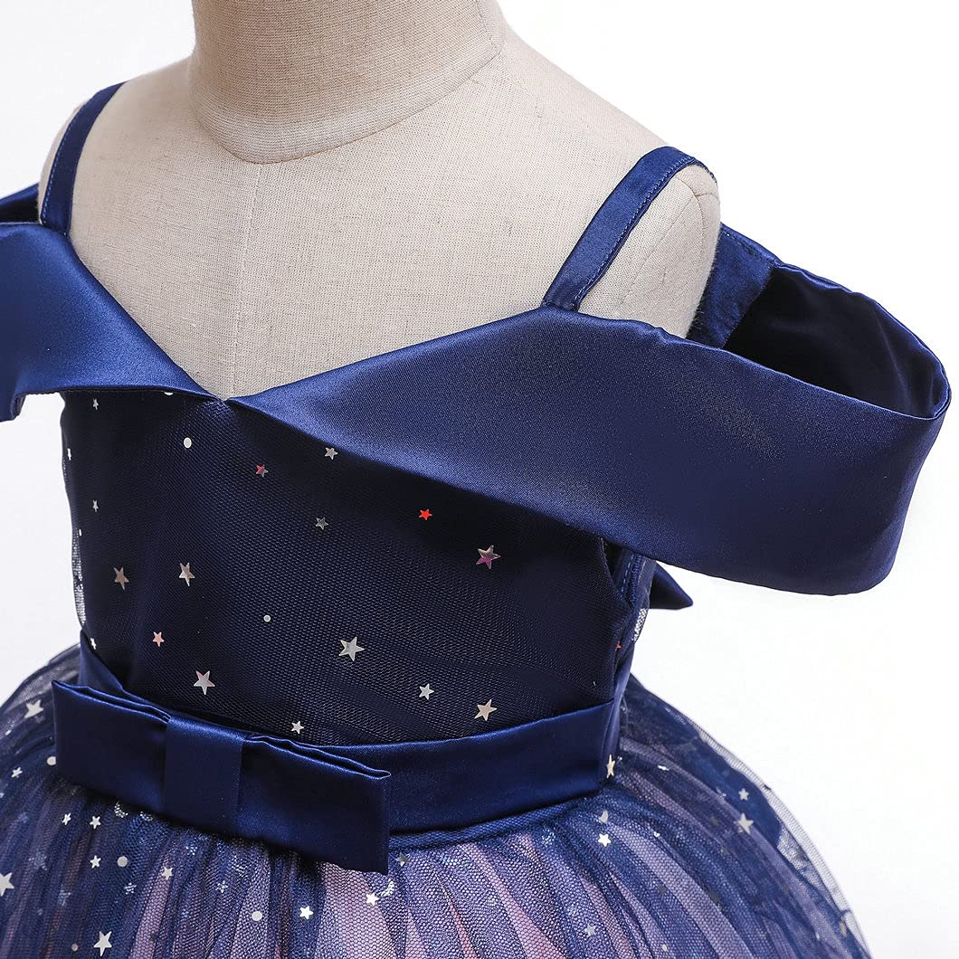 Sparkly Sequin Princess Dress for Girls - Fluffy Tutu Party Gown for Birthday, Pageant & Catwalk Fashion Show