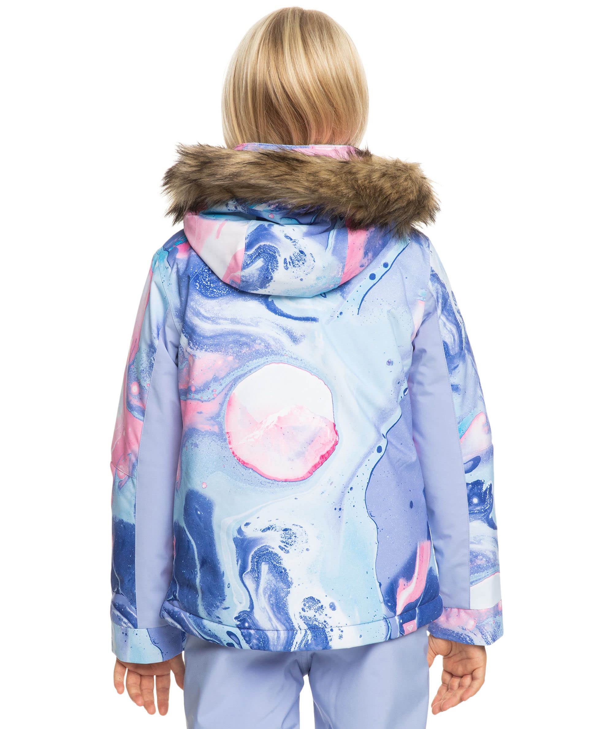 Roxy Girls American Pie DryFlight Snow Jacket - Waterproof Winter Coat for Skiing & Snowboarding - Warm Insulated Jacket for Cold Weather Outdoor Activities