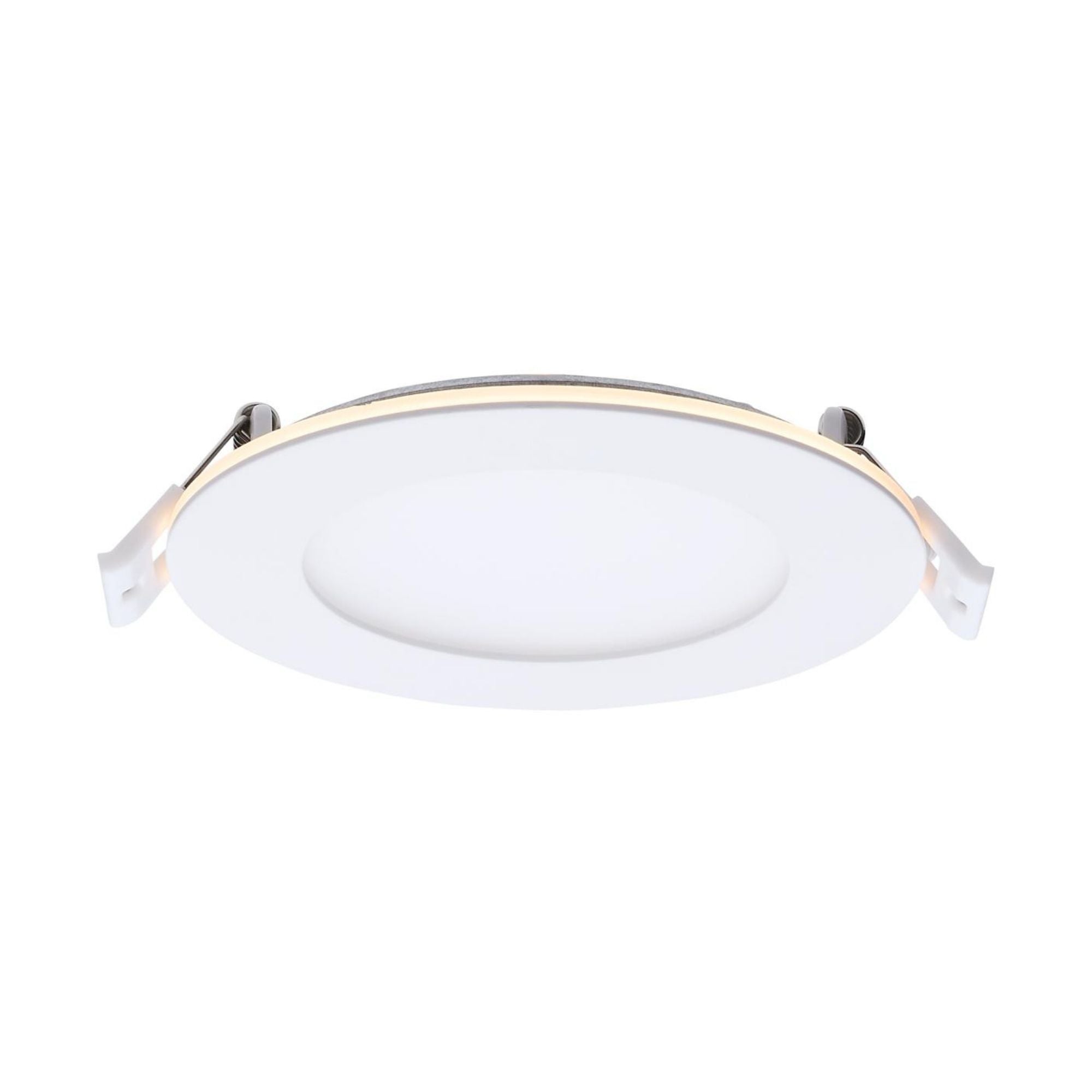 4 Inch LED Recessed Downlight with Night Light - 760 Lumens, Adjustable CCT (2700K-5000K), White Round Trim - Perfect for Bedroom, Kitchen & Living Room Lighting