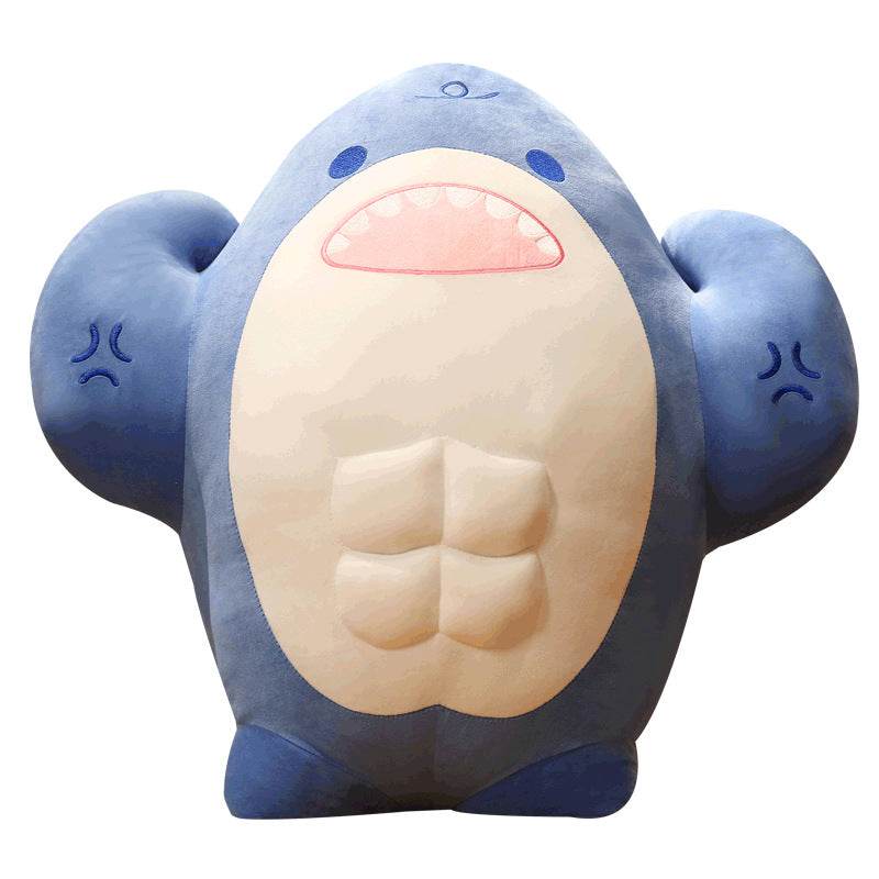 Premium Buffed Muscular Shark Plush Toy - Soft & Huggable Stuffed Animal for Kids & Adults | Perfect for Gifts, Room Decor, and Shark Lovers Collection