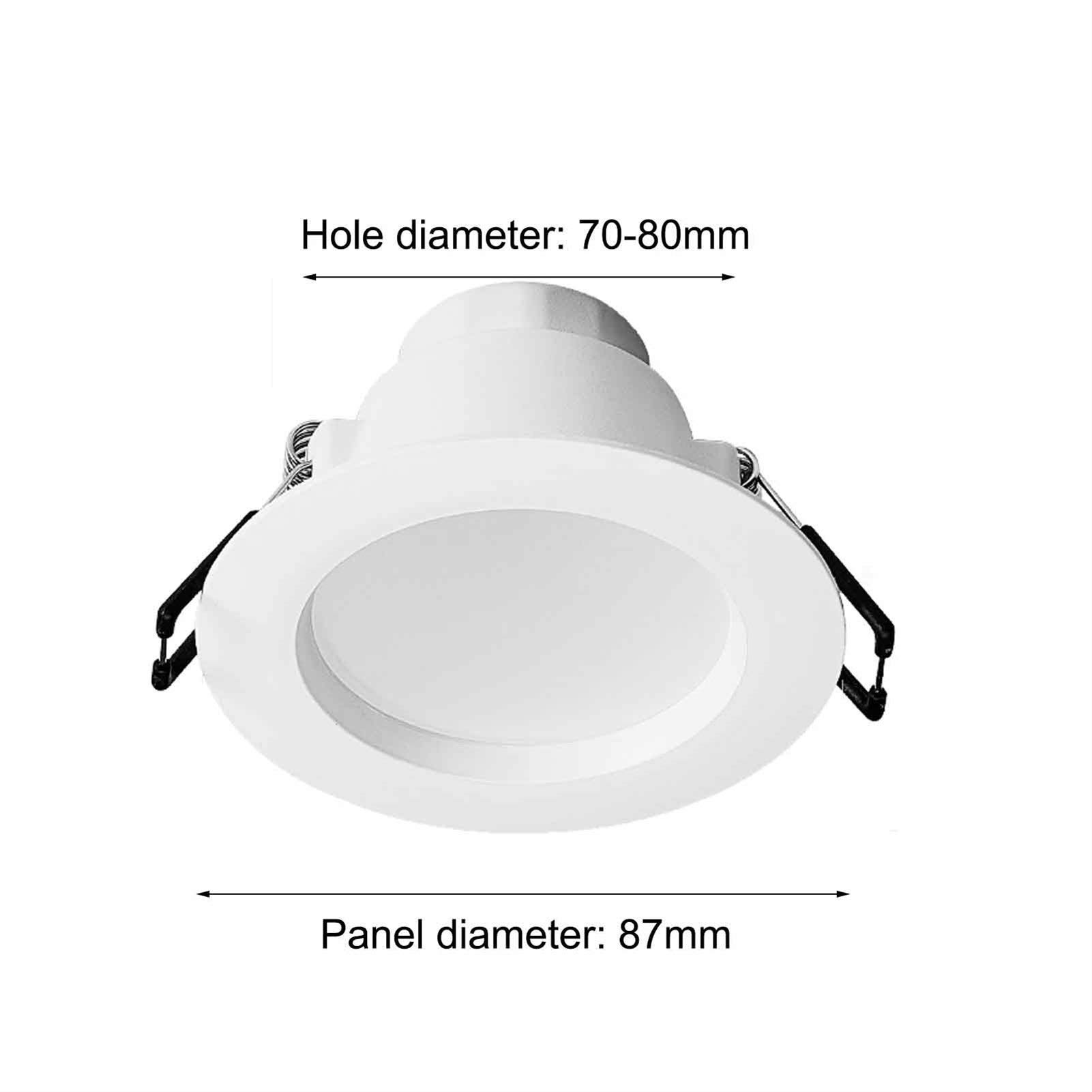 10Pcs LED Recessed Lighting Baffle Trim Retrofit Downlight - 4 Inch White/Natural Light Ceiling Fixtures for Living Room, Bedroom, Corridor - Energy Efficient Dimmable Recessed Lights for Home & Office Interior Design