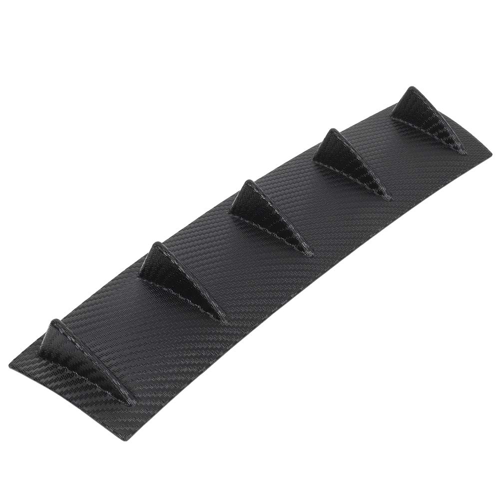 SCITOO Black PP Front Bumper Lip Spoiler Splitter - Universal Fit for Most Cars - Enhance Style & Aerodynamics for Street Racing & Car Shows