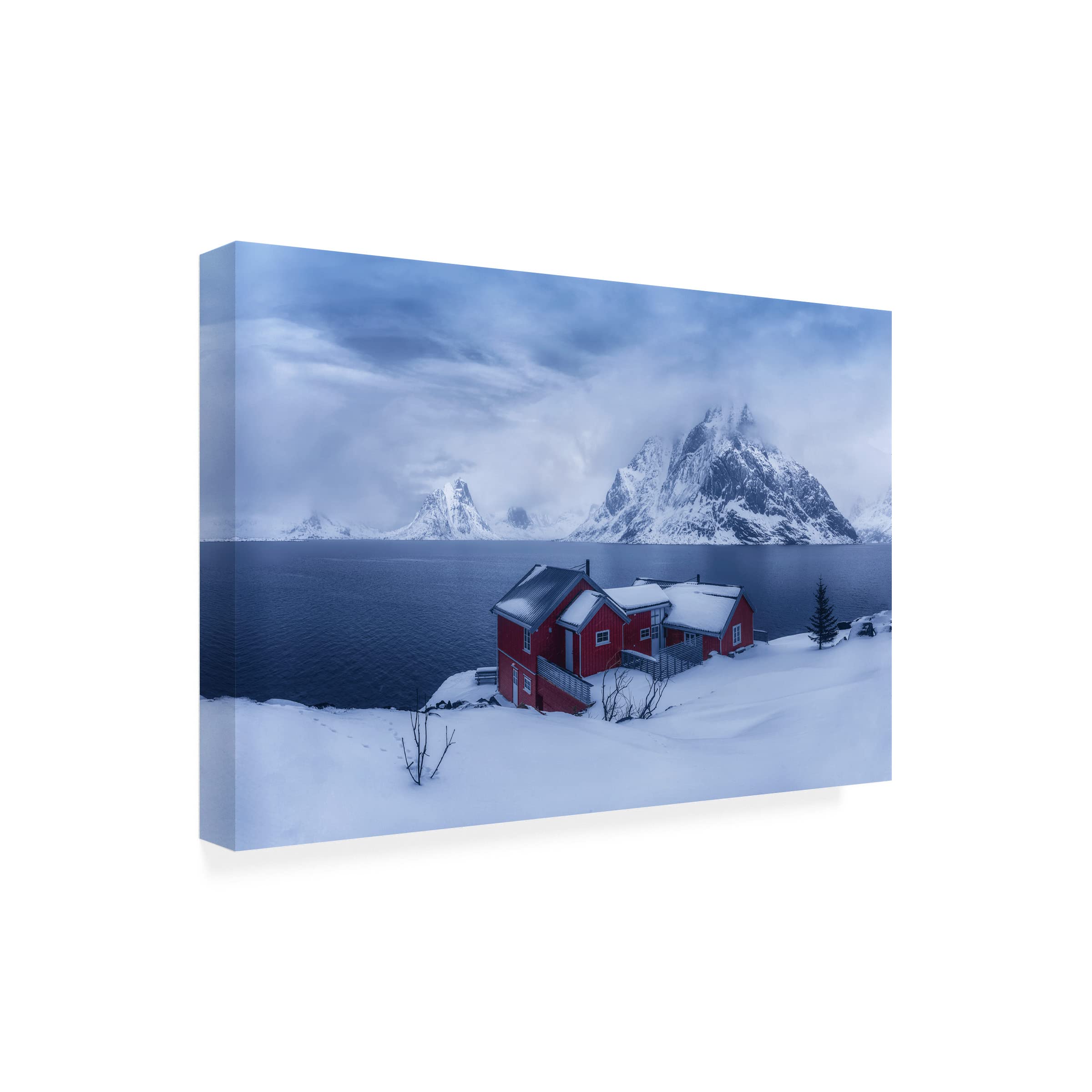 Trademark Fine Art 'Winter Fairyland' Canvas Art by Mei Xu - Stunning Winter Landscape Wall Decor for Living Room, Bedroom & Office