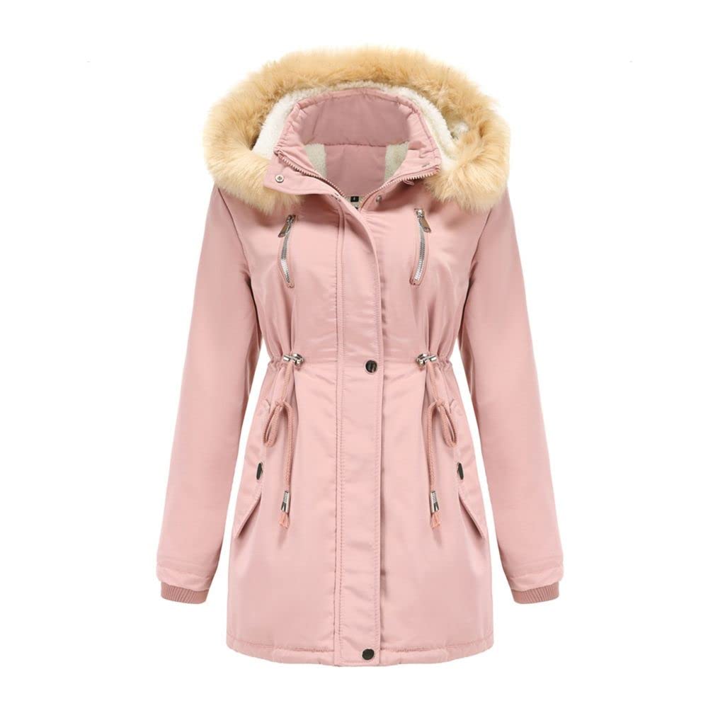 Women's Cotton Padded Jacket - Slim Fit Winter Coat with Embroidery & Hood | Plus Size 3XL Warm Parka for Autumn & Winter | Perfect for Outdoor Activities, Commuting & Casual Wear