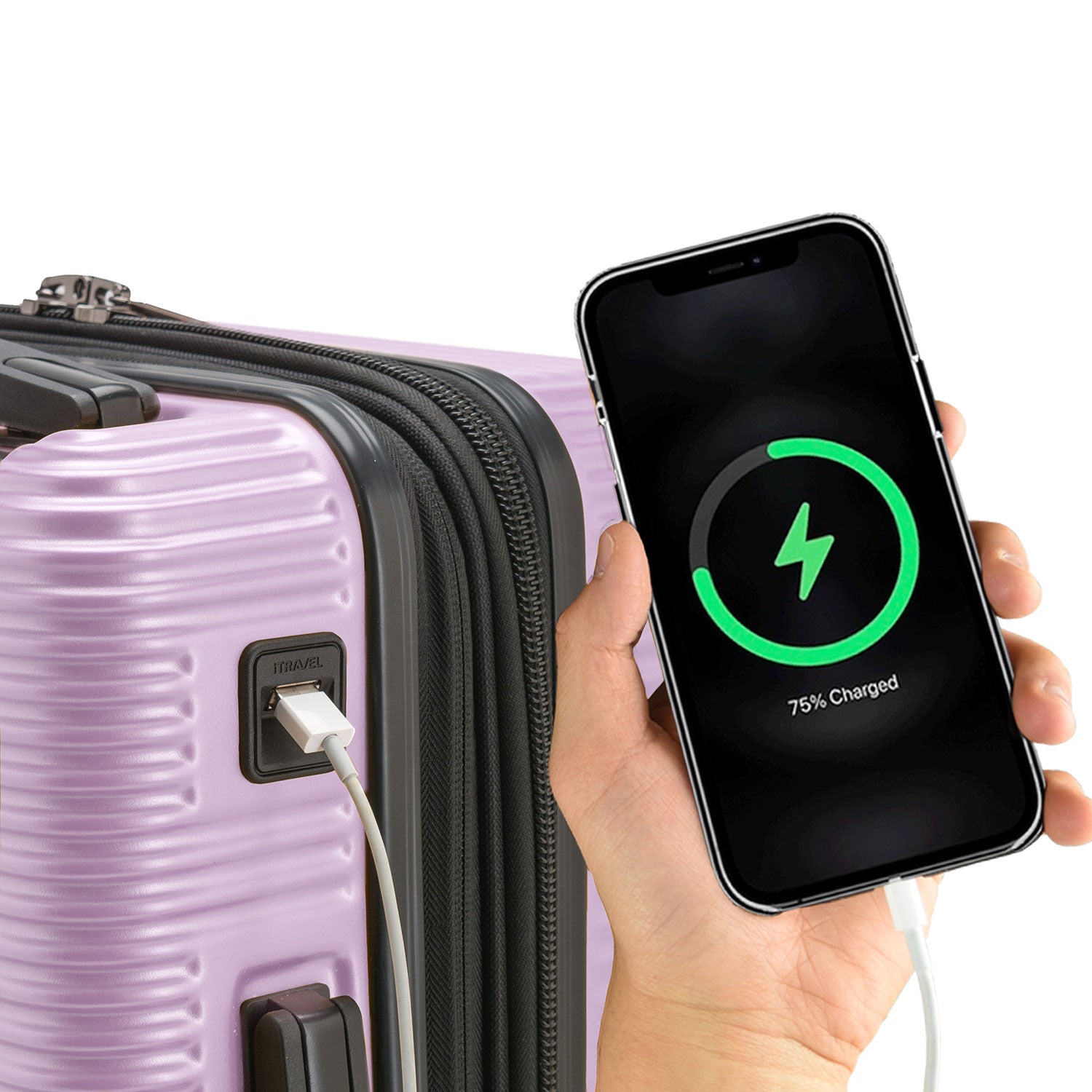 Ember 3-Piece Lightweight Luggage Set with Spinner Wheels - Perfect for International Travel & Business Trips