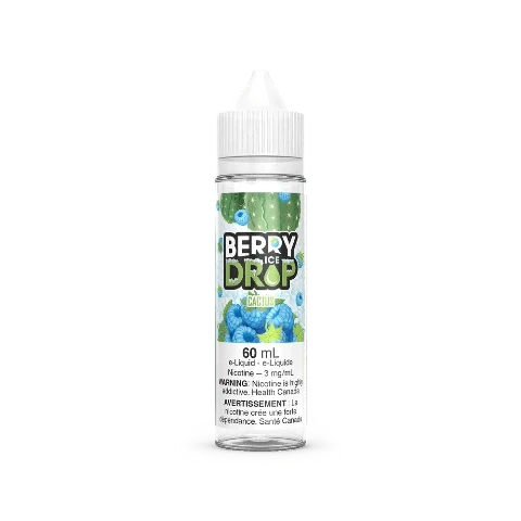 Premium Cactus Berry Drop ICE E-Liquid - 60mL Refillable Vape Juice for Smooth & Cool Vaping Experience | Perfect for All-Day Use & Flavorful Clouds