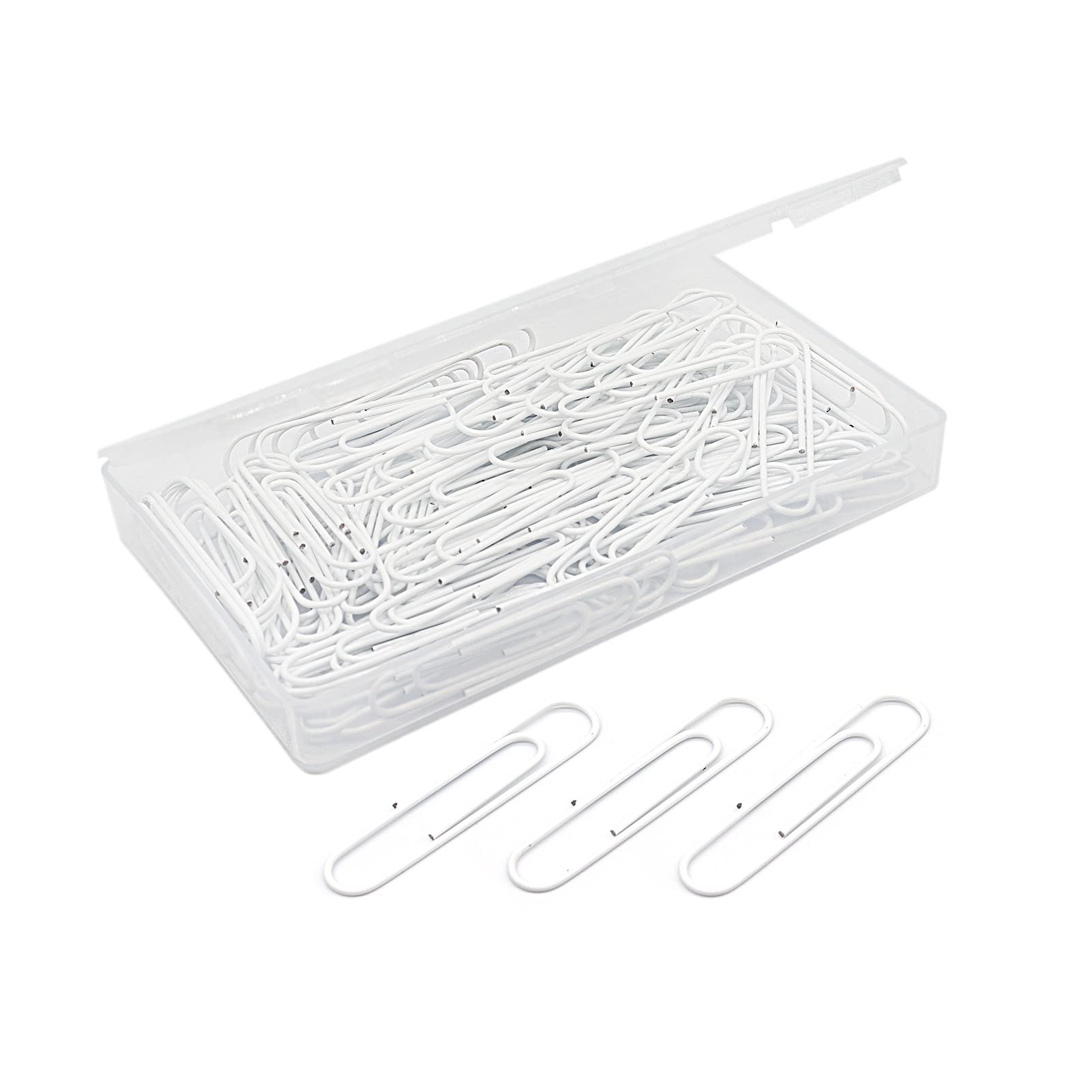 Jumbo Paper Clips 2 Inch (50mm) - 100pcs White for Office & School