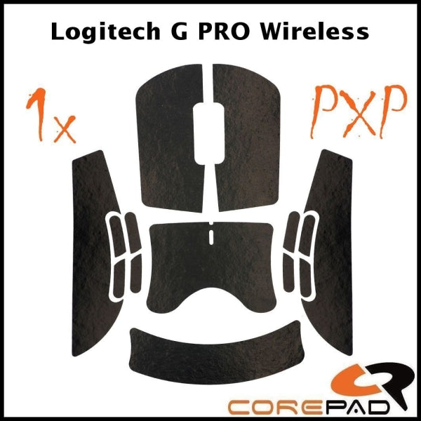Corepad PXP Mouse Grip Skins for Logitech G Pro Wireless (GPW) - Non-Slip Gaming Grip Tape for Enhanced Control and Comfort - Perfect for FPS, MOBA, and Esports Gaming