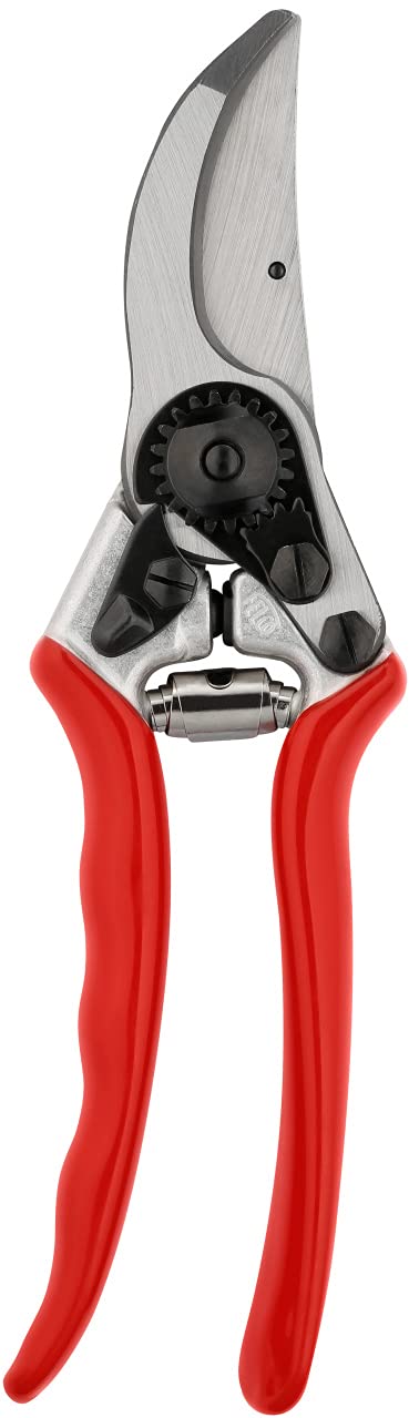 Felco F-11 Pruning Shears - Professional Swiss-Made Garden Clippers with High-Carbon Steel Blade for Precise Cutting | Perfect for Trimming Roses, Shrubs & Small Branches | Durable One-Hand Pruner for Gardening & Landscaping