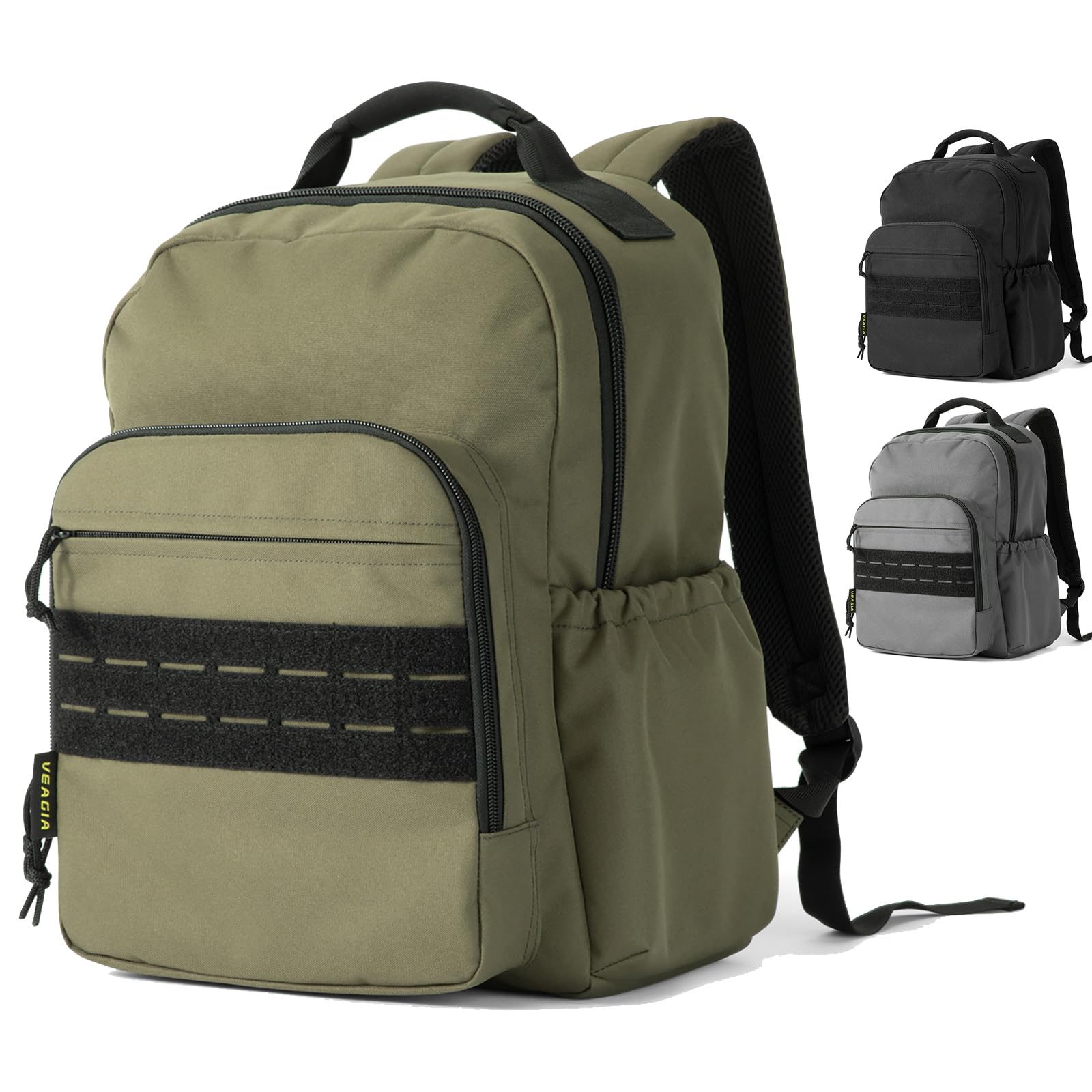VEAGIA Tactical Travel Laptop Backpack for Men - Large Durable Work Backpack with USB Charging Port, TSA Approved Carry-On, Waterproof Hiking Backpack for Business, College & Outdoor Adventures