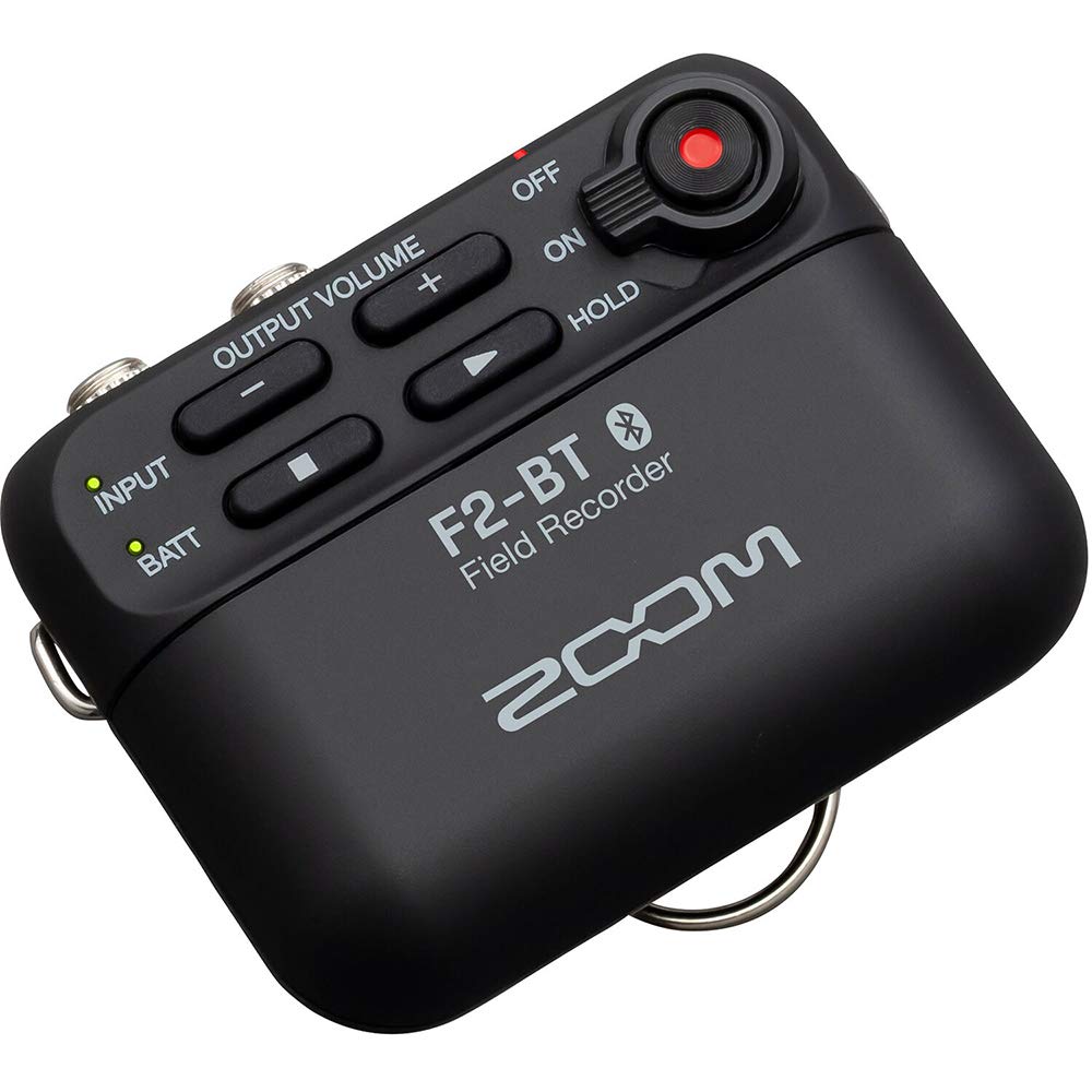 Zoom F2-BT Ultracompact Bluetooth Field Recorder with Lavalier Mic - 32GB Memory Card & Windbuster Included - Perfect for Podcasting, Interviews, and On-the-Go Recording