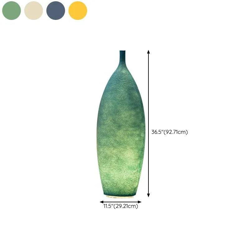 Elegant Vase-Shaped Resin Floor Lamp - Modern Home Decor Lighting for Living Room, Bedroom & Office | Dimmable LED Light with Remote Control