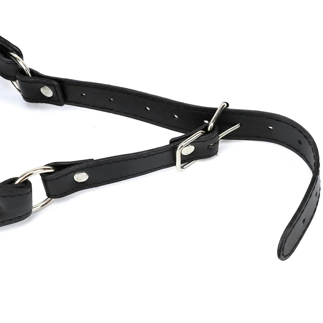 BDSM Ball Gag with Strap - Open Mouth Gag Restraint for Adults, Bondage Sex Toy for Couples & Solo Play - Perfect for Roleplay, Sensory Deprivation & BDSM Scenes