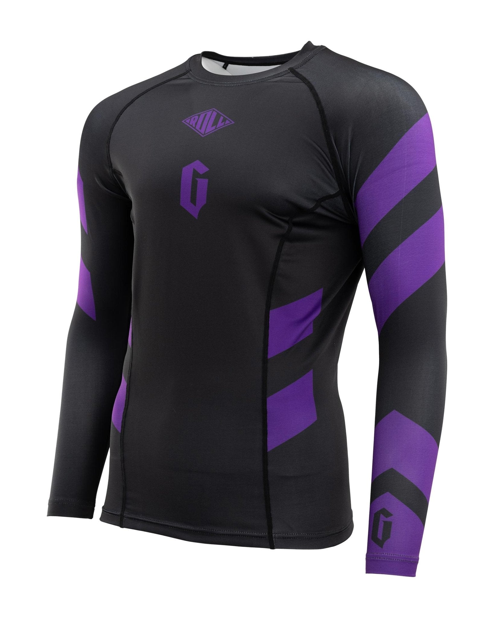 Men's Long Sleeve Pro Ranked Rash Guard - UPF 50+ Sun Protection for Surfing, MMA & Water Sports