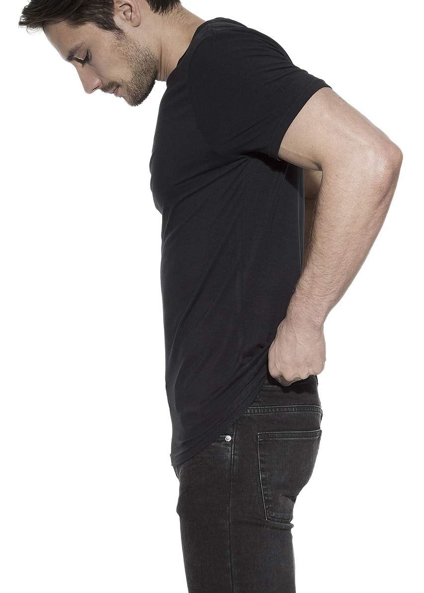 Premium Cotton Crew-Neck T-Shirt for Men - Black (Medium) | Comfortable Everyday Wear & Casual Outfits | Perfect for Work, Gym & Weekend Relaxation