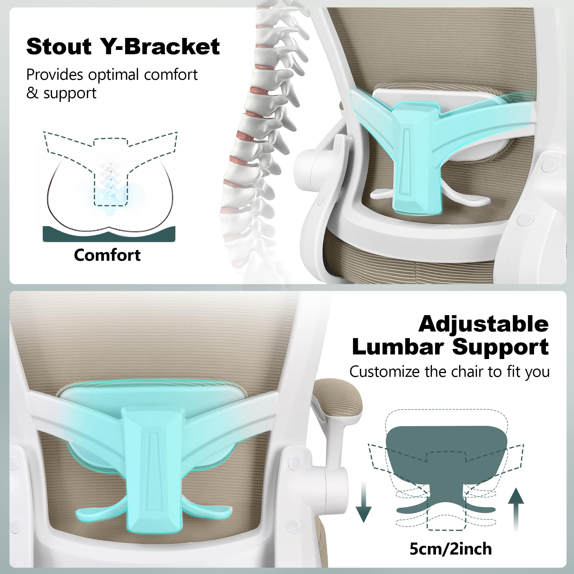 FelixKing Ergonomic Drafting Chair - Adjustable Height Office Chair with Breathable Mesh Back, Footrest, Lumbar Support & Flip-up Armrests | High Back Executive Computer Chair for Home Office, Studio & Architects - Perfect for Long Work Sessions & Creative Workspaces