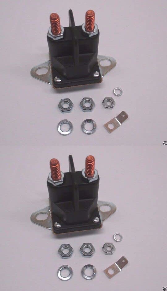 2 Pack Solenoid Valve Replacement for Murray 7701100MA, Snapper 7075691YP, Toro 111674 & 532146154 - Compatible with Lawn Mowers, Tractors & Outdoor Power Equipment